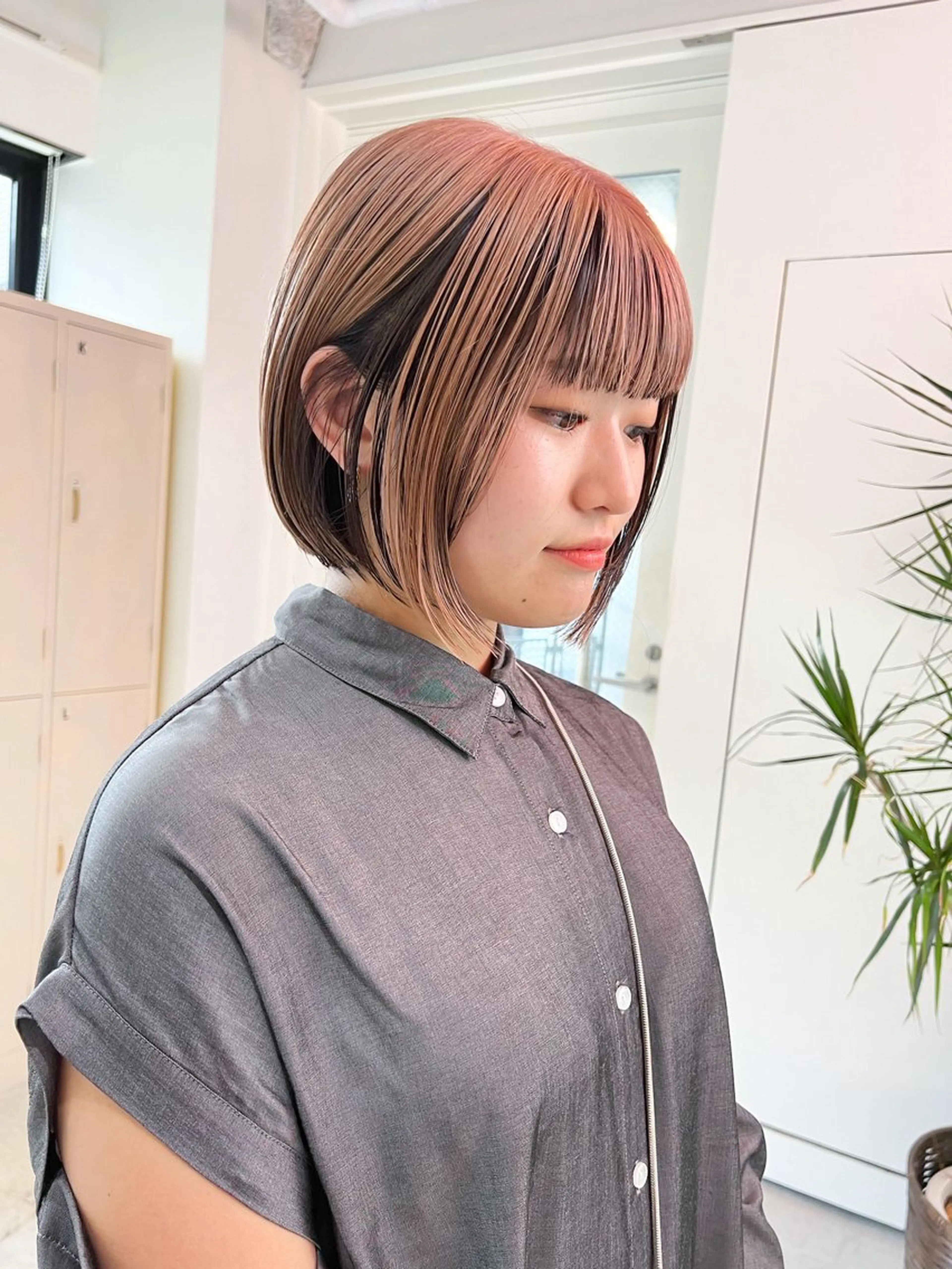 ショート カラー カット ヘアカラー トリートメント トレンドボブ /ミリヤのヘアスタイル