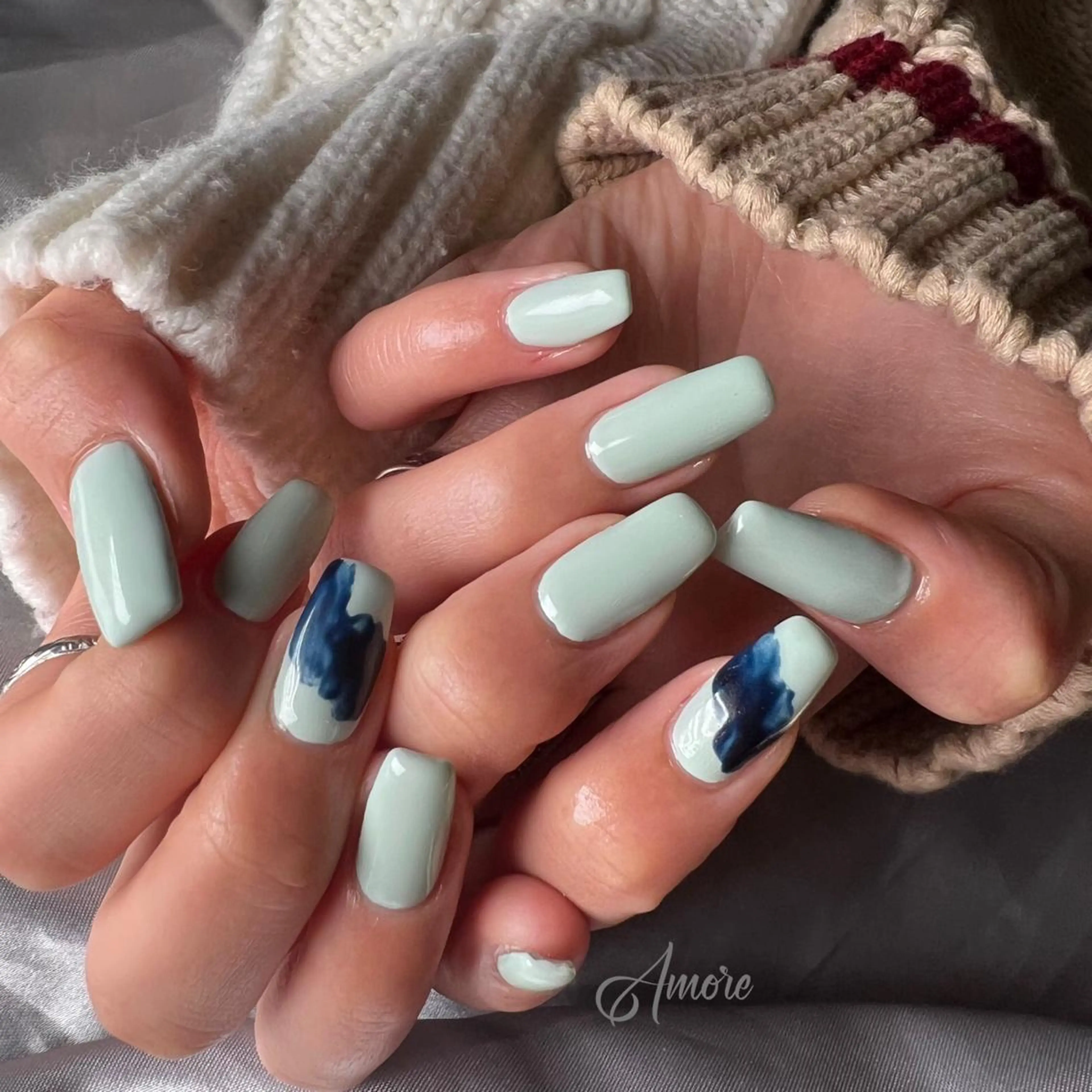 ネイル ジェルネイル ミラーネイル オフィスネイル パラジェル You kyehwaのネイルデザイン