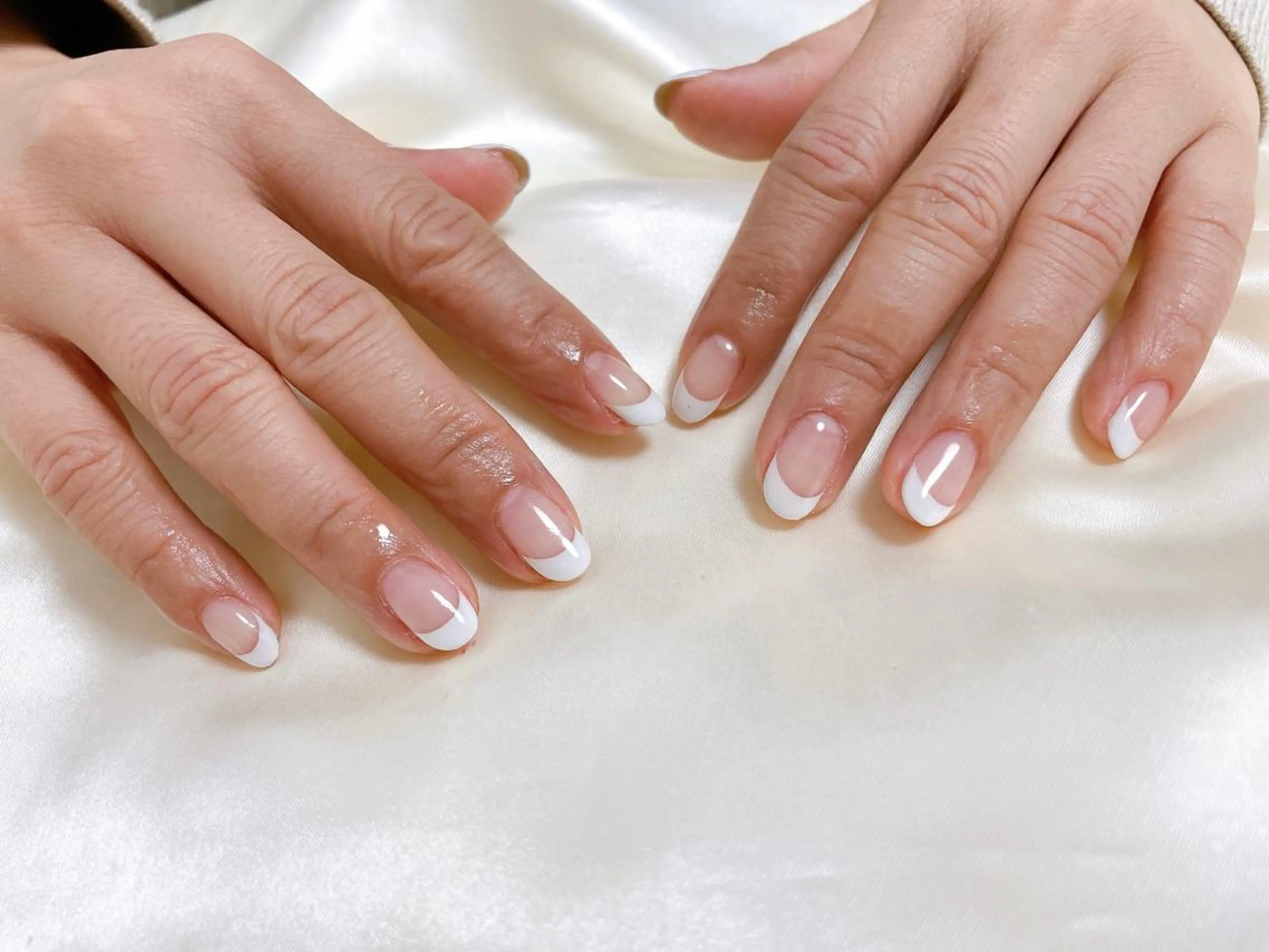 ネイル フレンチネイル Mogu nail 二子玉川のネイルデザイン