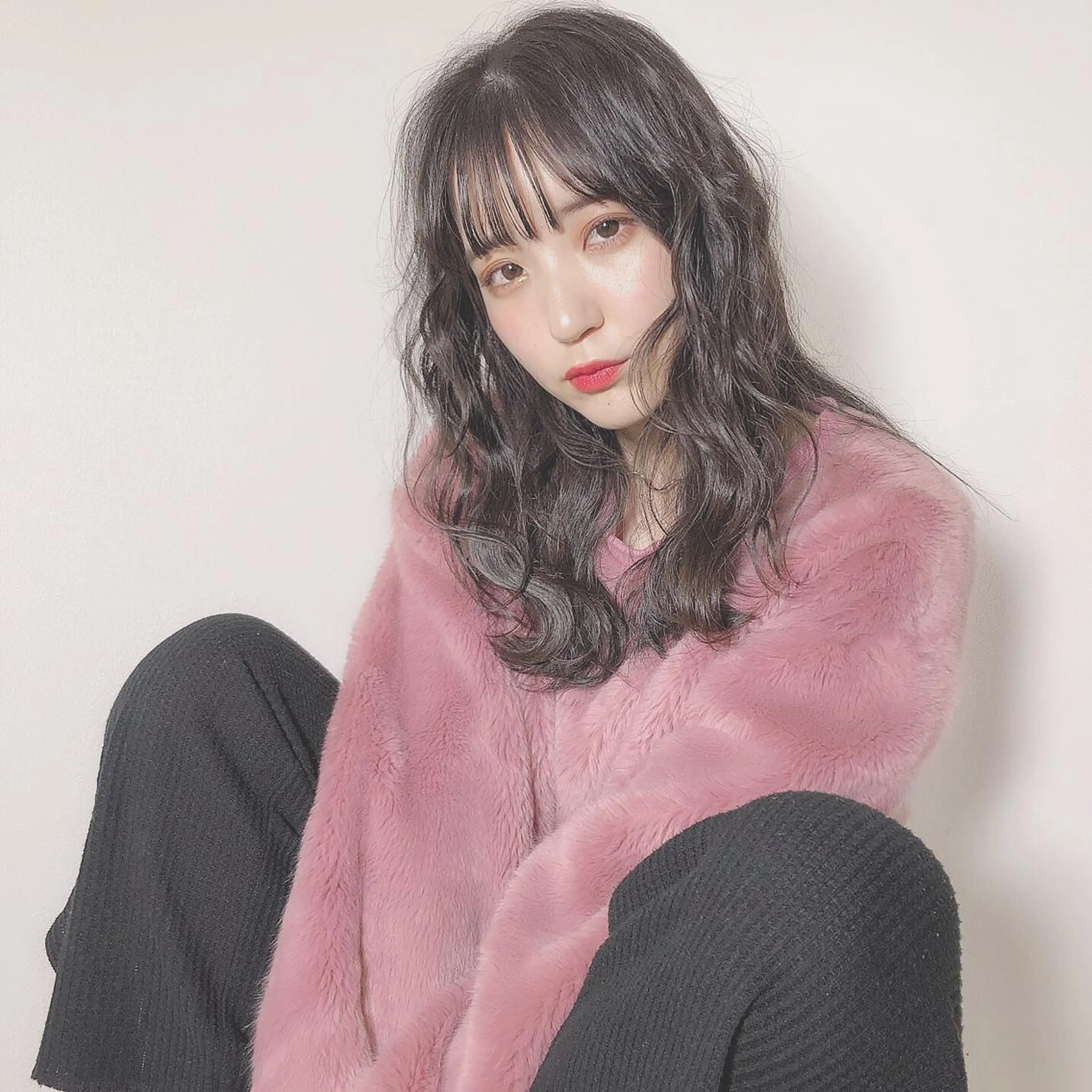 ミディアム パーマ 店長/mao/ 前髪/顔周りカットのヘアスタイル