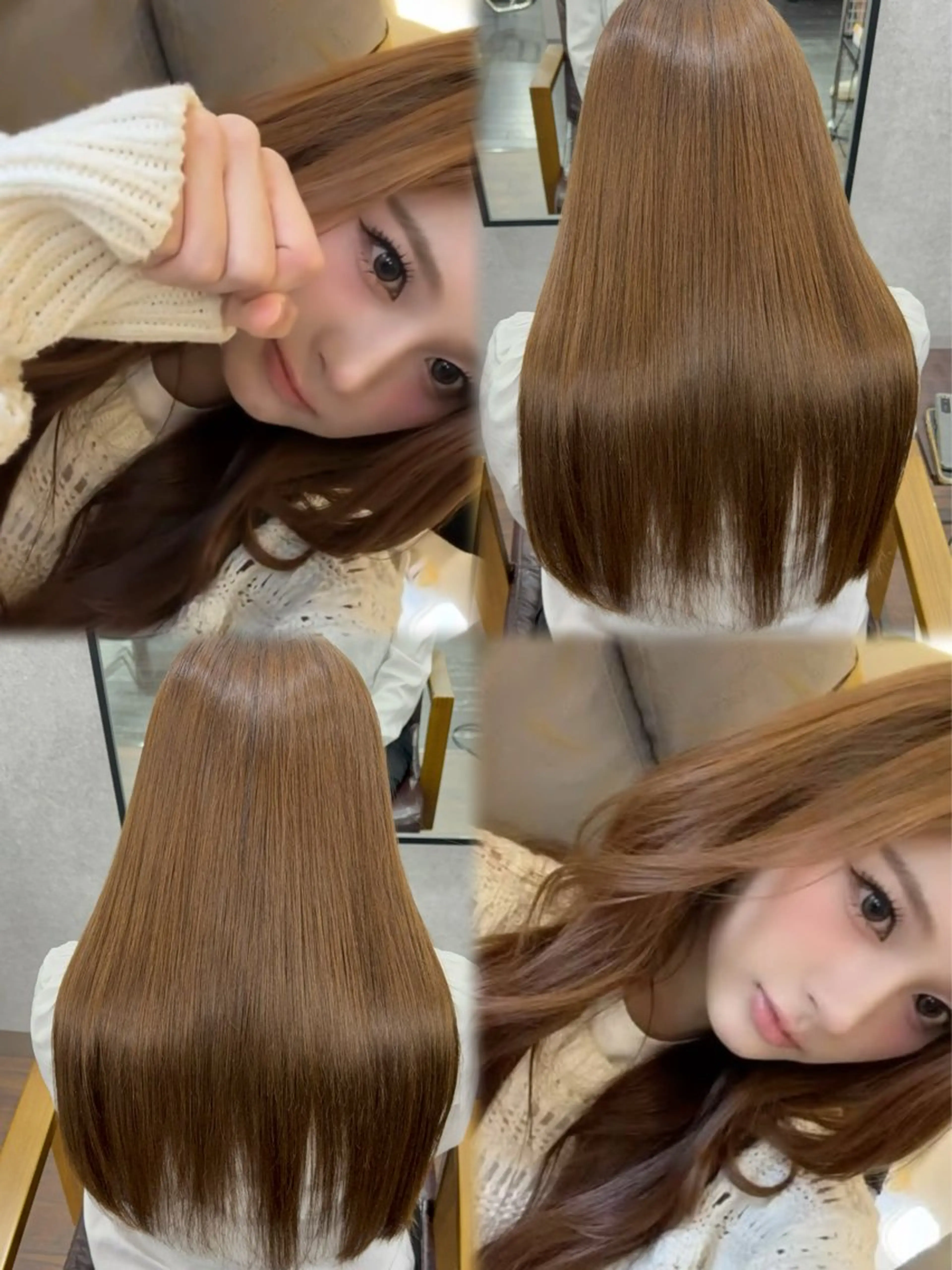 ロング カラー ブリーチ ブラウンカラー ブリーチなしカラー 韓国風ヘア 【ili心斎橋】 🐰清水 梨央🤍のその他イメージ