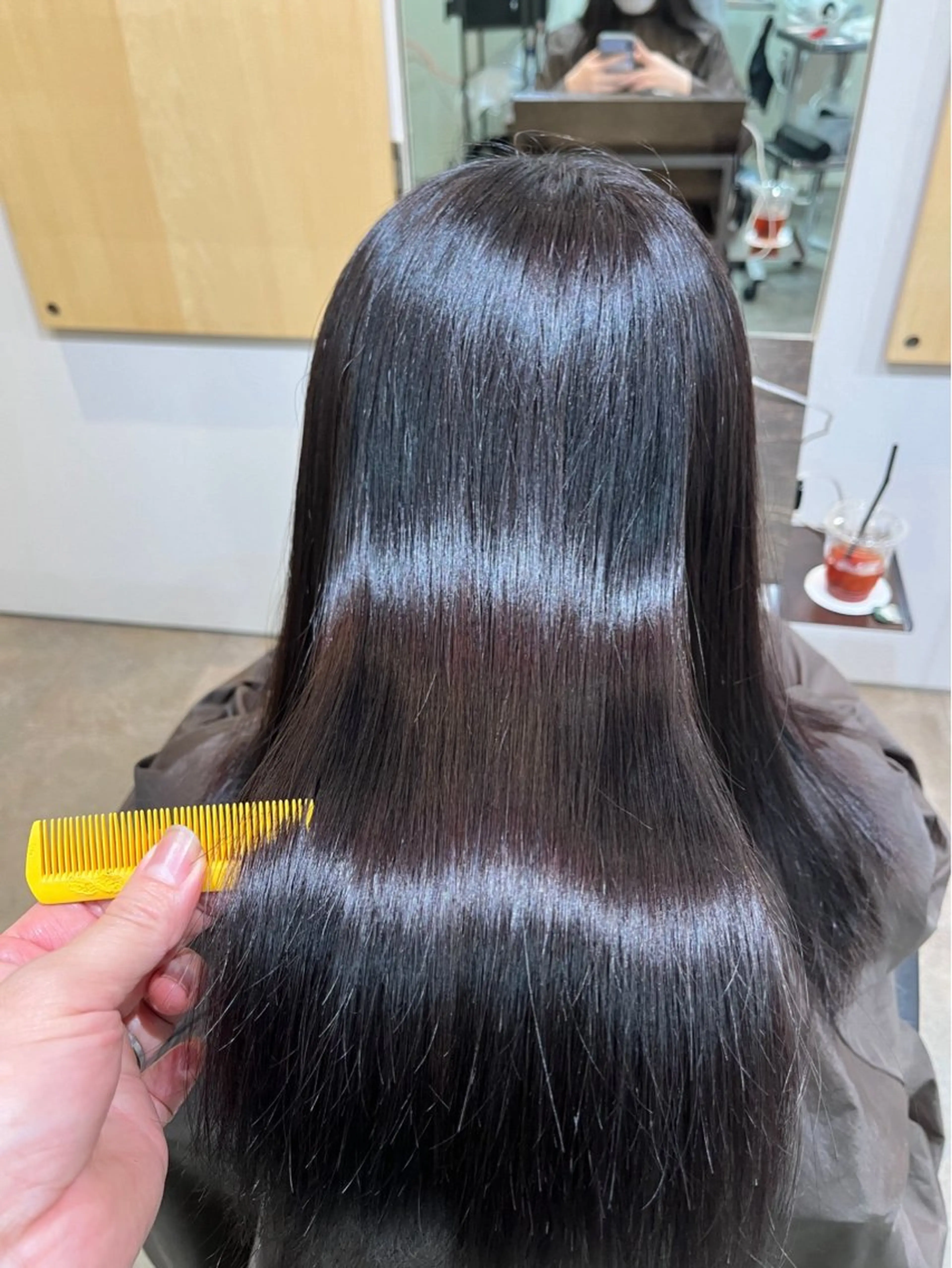 ロング 縮毛矯正 縮毛矯正 トリートメント ✨弱酸性縮毛/艶々✨ 髪質改善Mai🌟のヘアスタイル