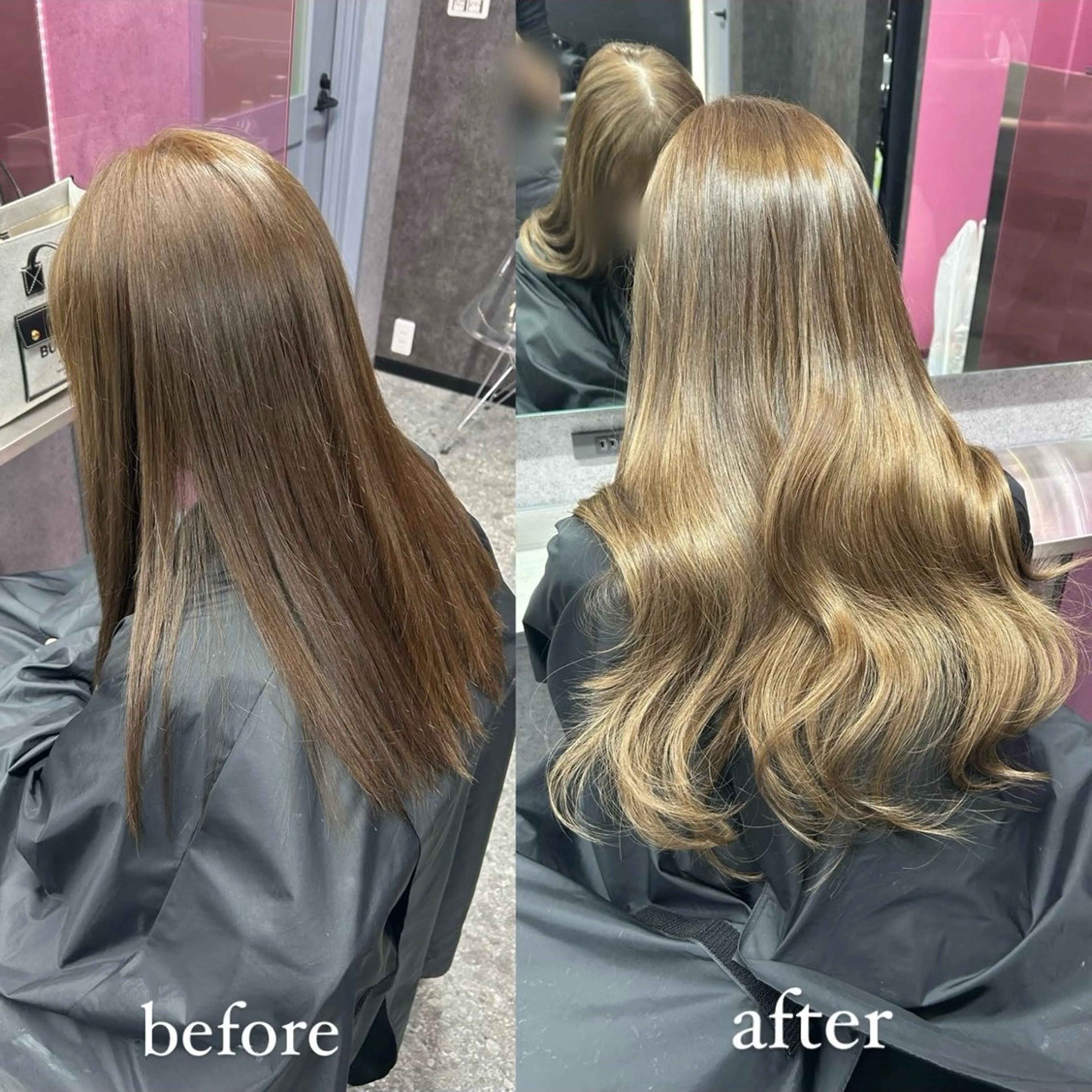 ロング カラー エクステ LANDS所属・nanaka 🤍韓国ワンホンヘアのヘアスタイル