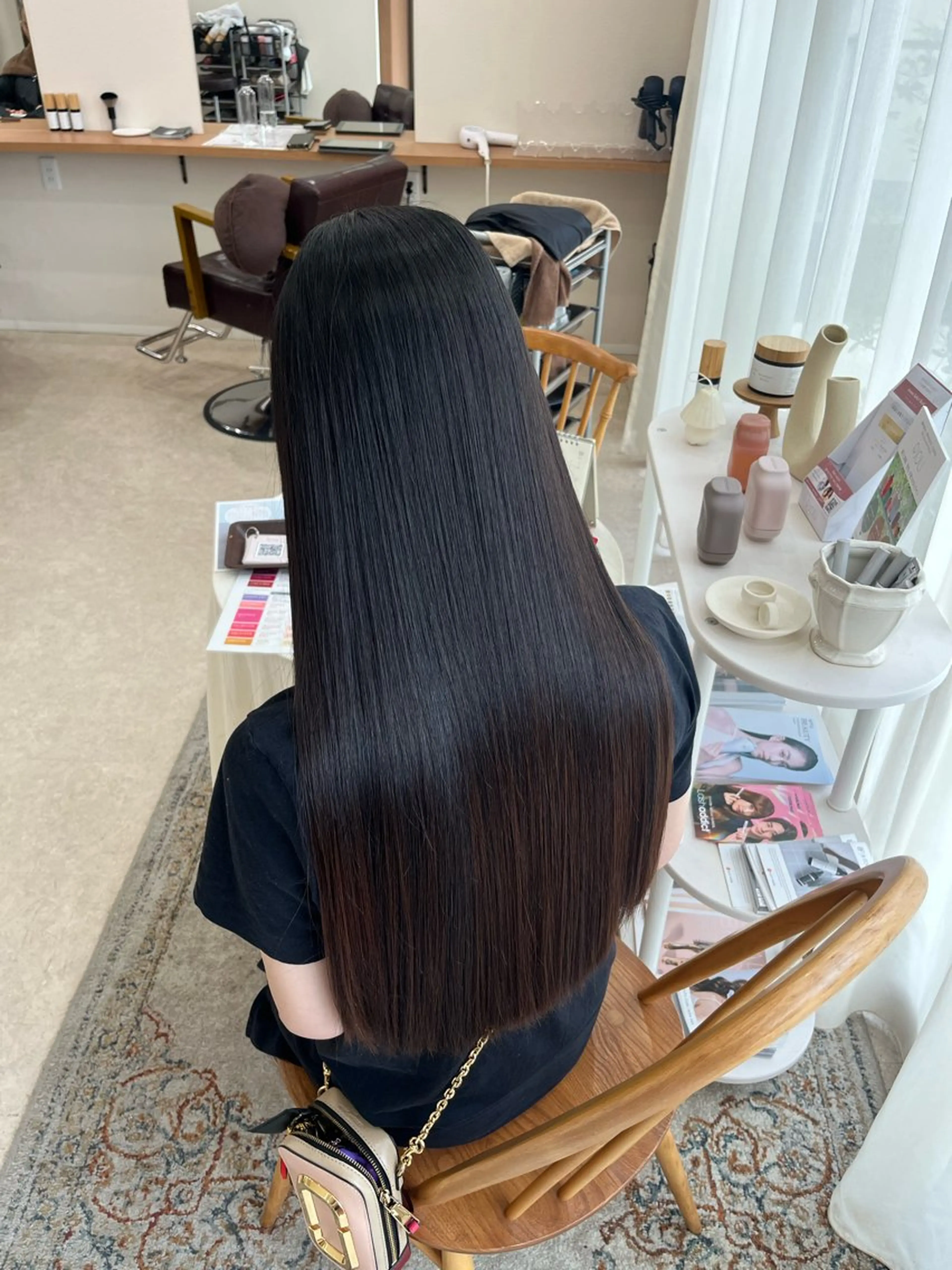 ロング トリートメント mei/艶髪/透明感 カラー/ヘアセットのヘアスタイル