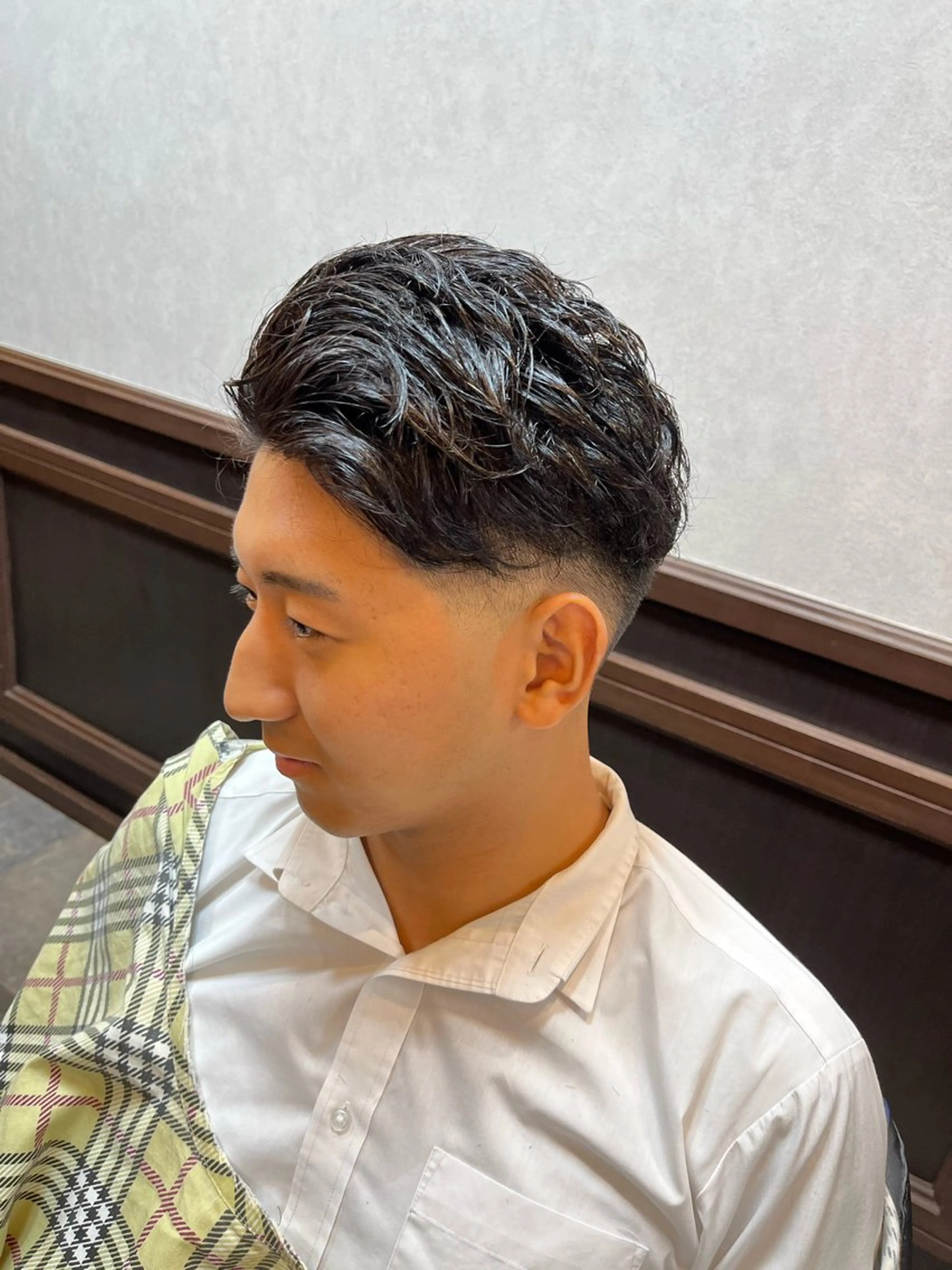 ショート メンズ フェードカット 福留 叶太のヘアスタイル