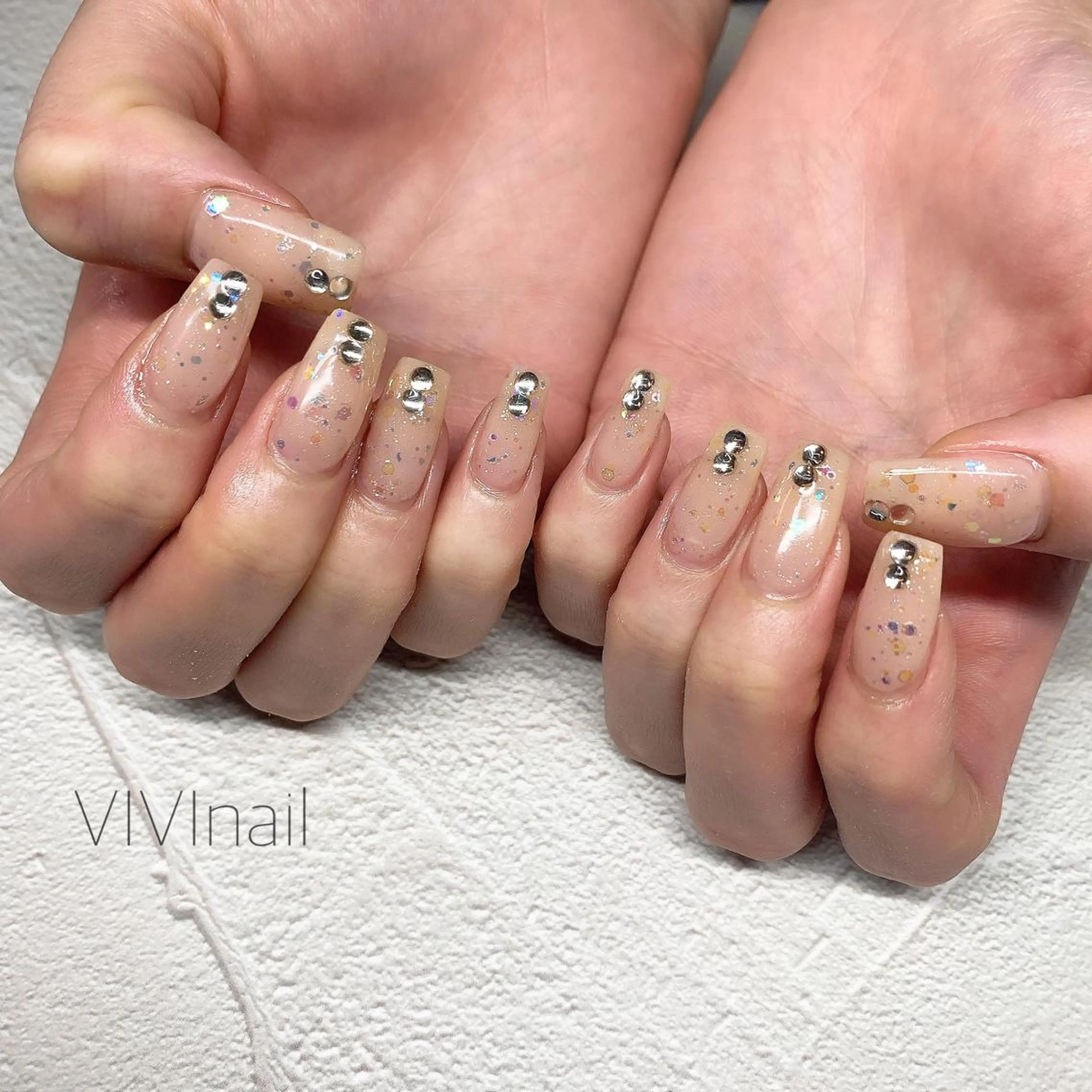 ネイル ラメ(グリッター) ハンドネイル vivi nailのネイルデザイン