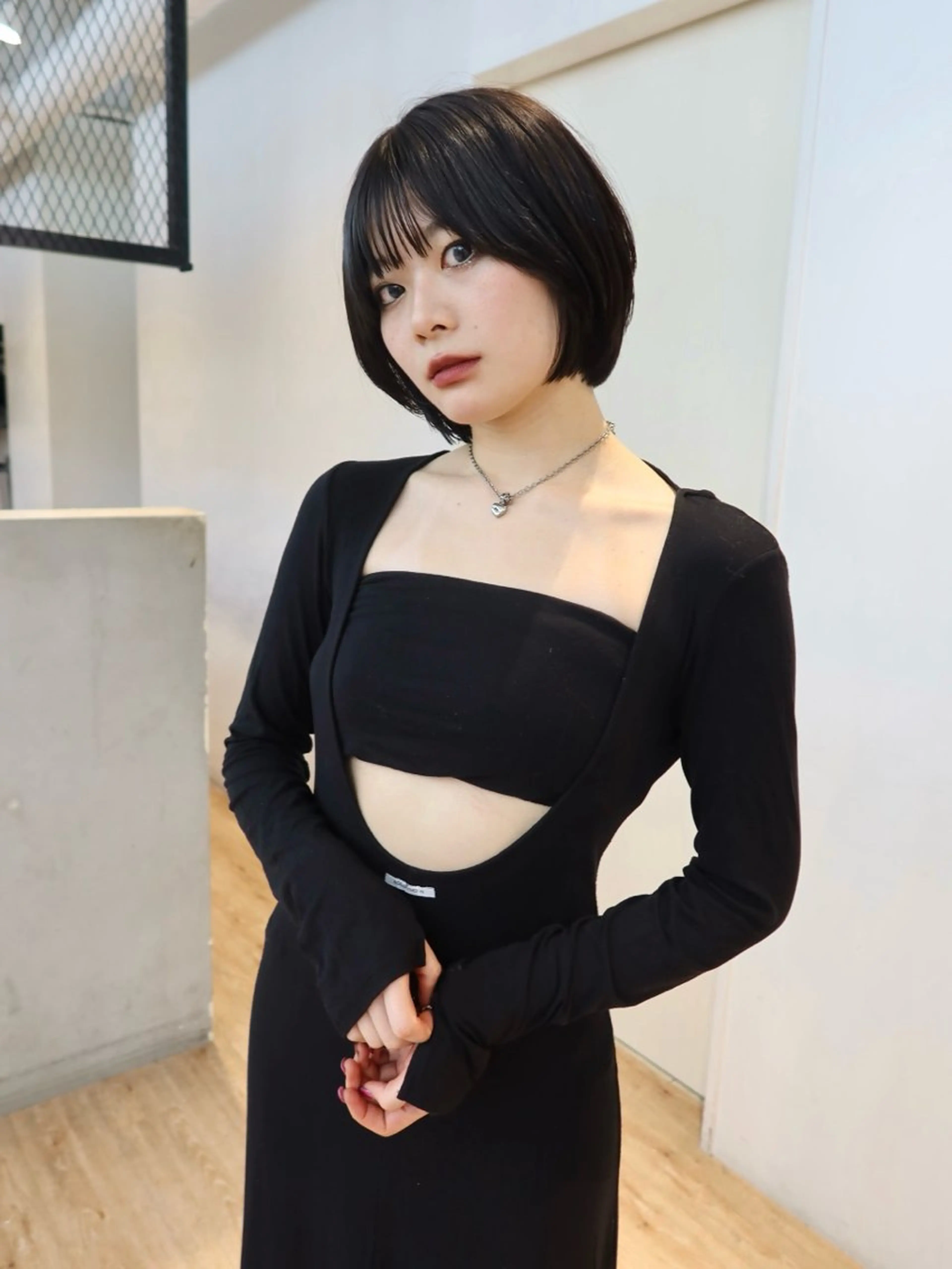 ショート 顔周りカット/透明感 カラー✂️MEIのヘアスタイル