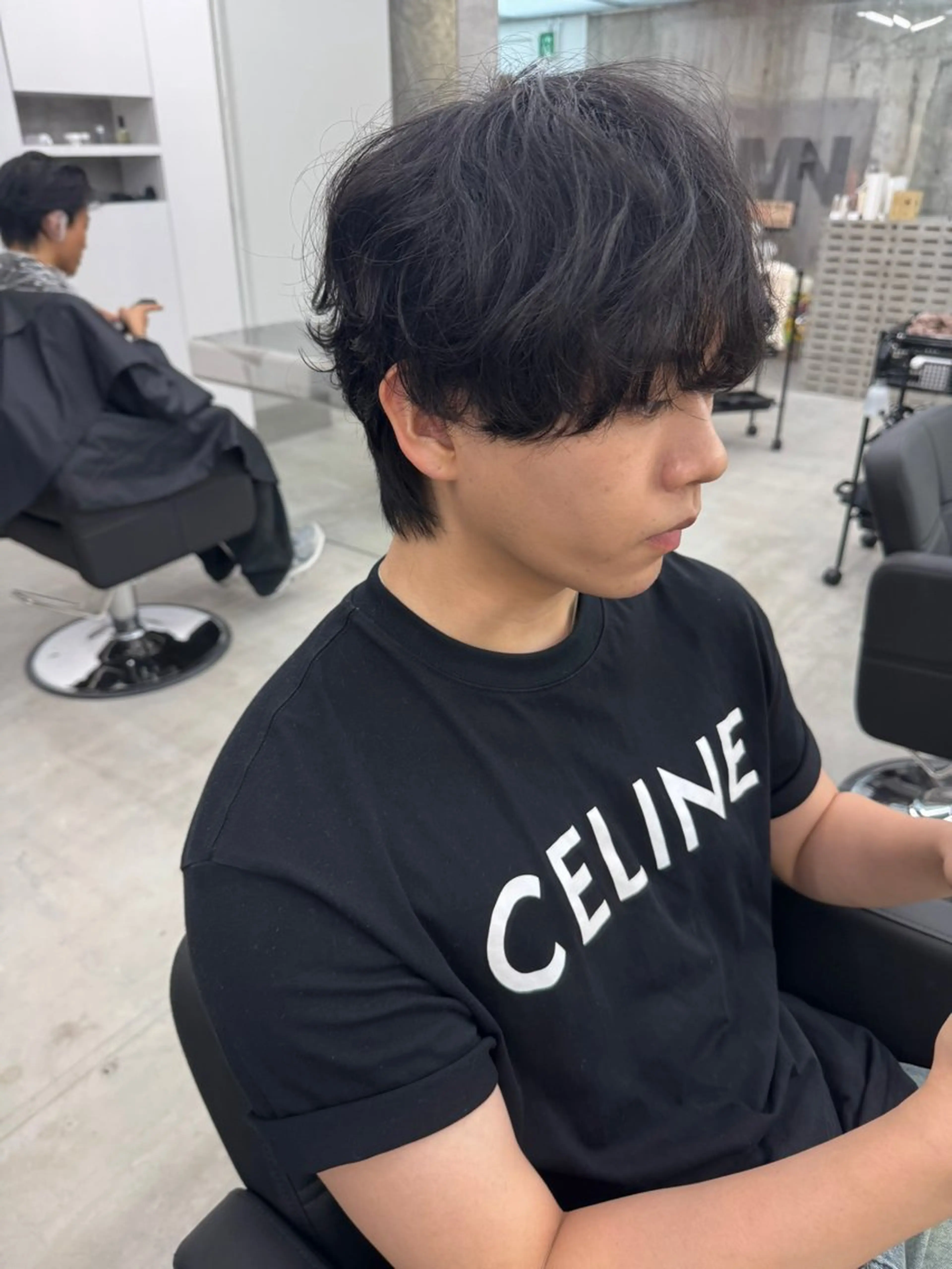 カット+シャドウパーマの写真