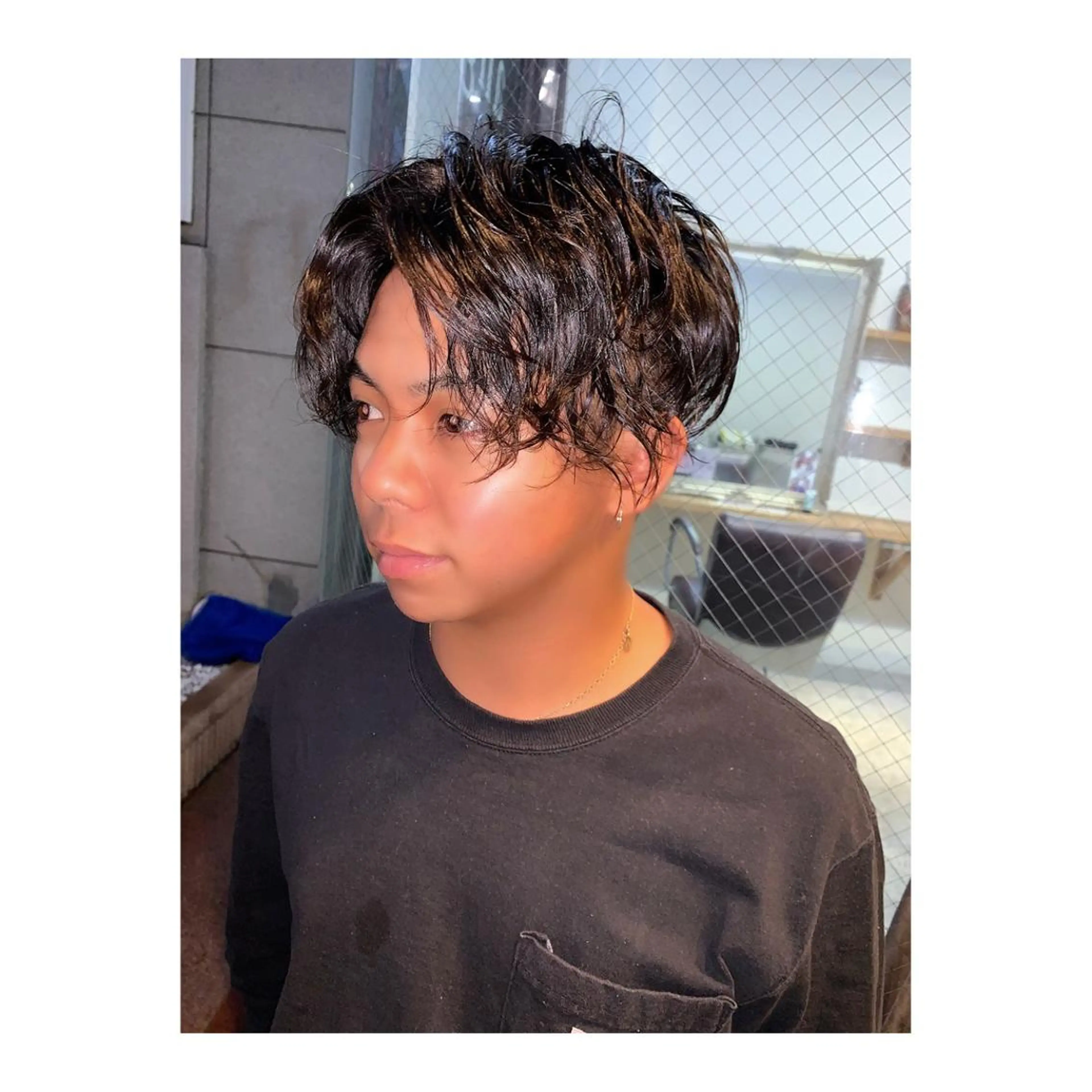 ショート パーマ メンズ ange☞ soutaのヘアスタイル