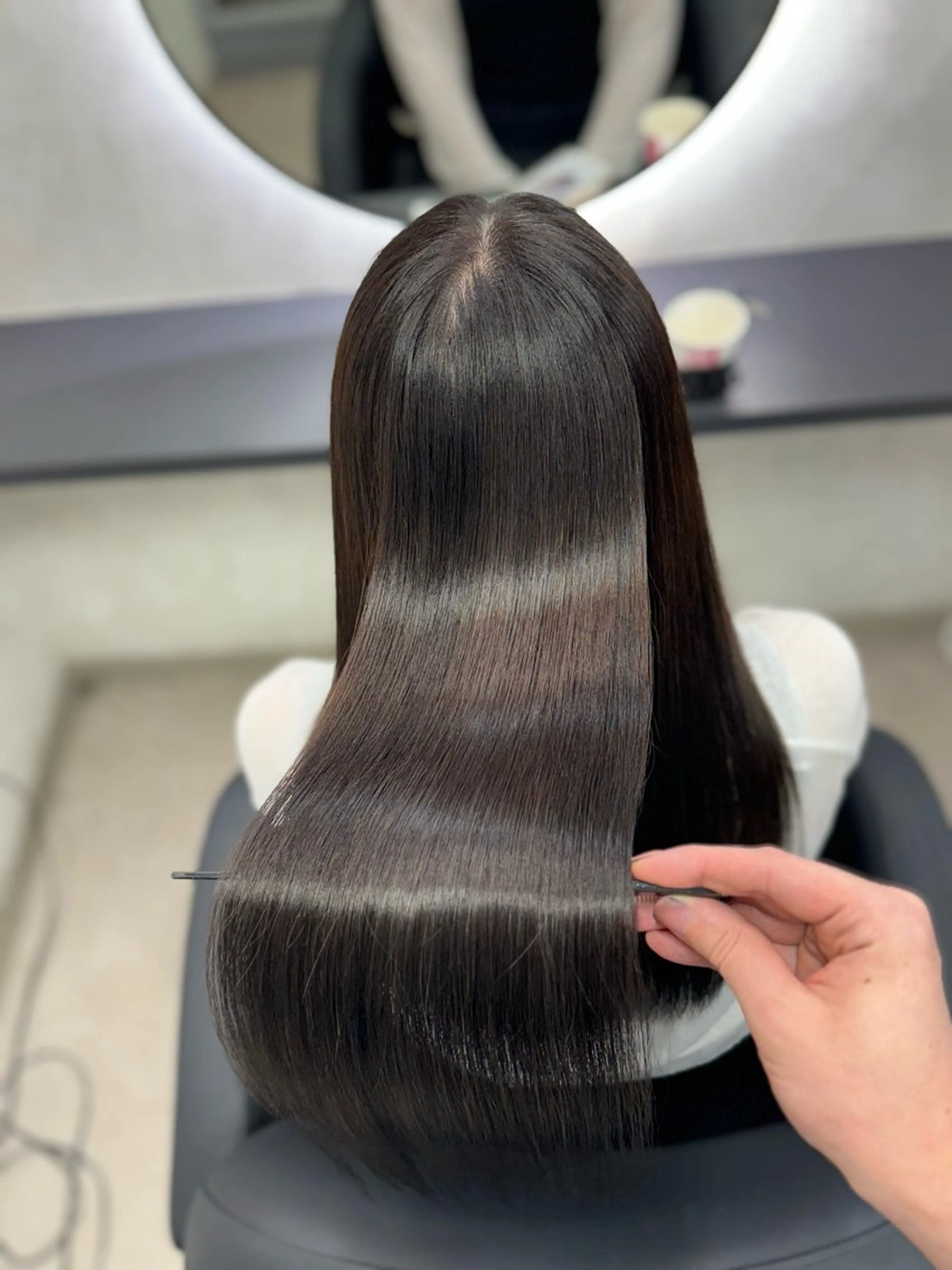 ロング カット ヘアカラー 縮毛矯正 トリートメント XYZ所属・縮毛矯正/髪質改善 韓国風/MIKIYAのヘアスタイル