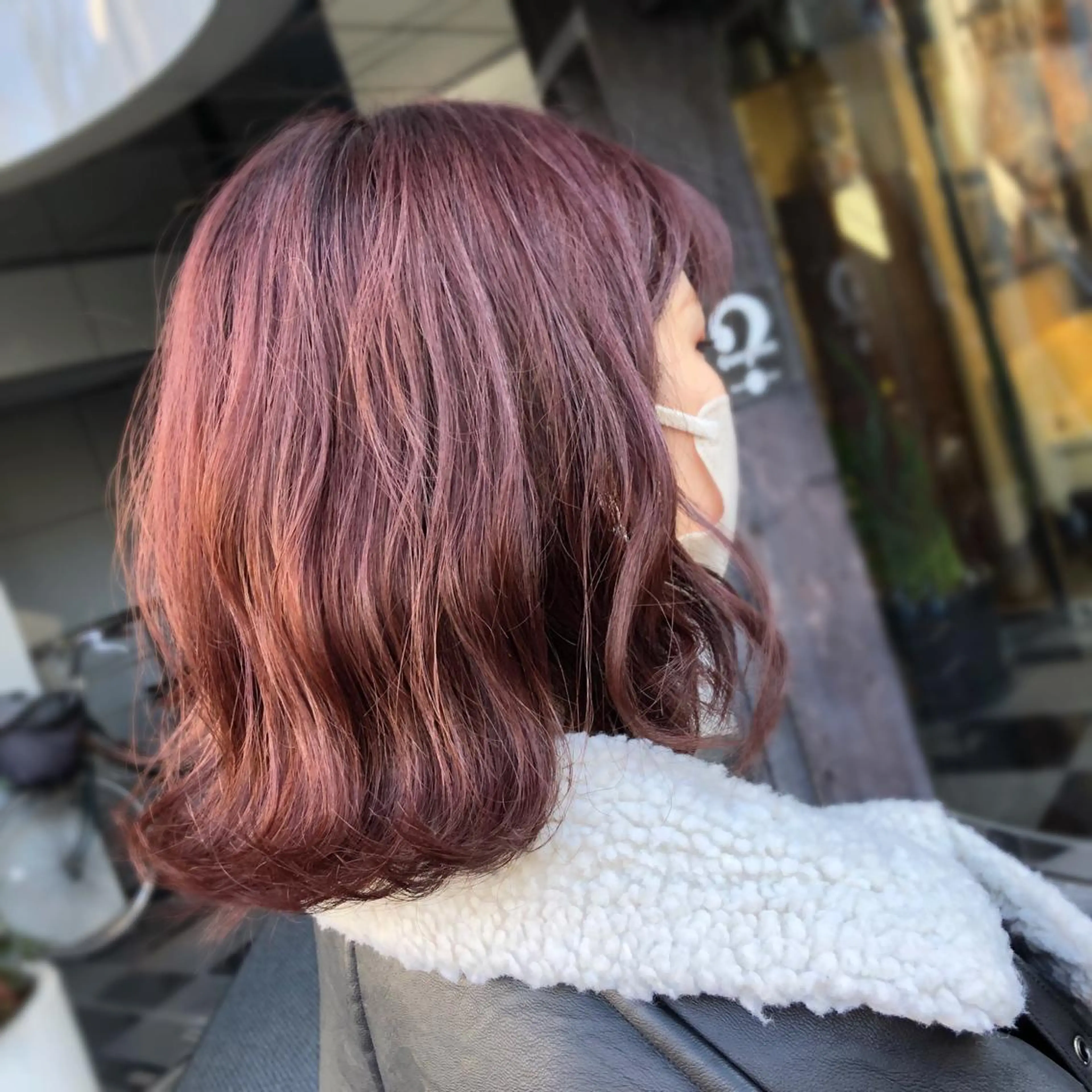 ミディアム カラー ヘアカラー トリートメント 山崎 絵莉香のヘアスタイル