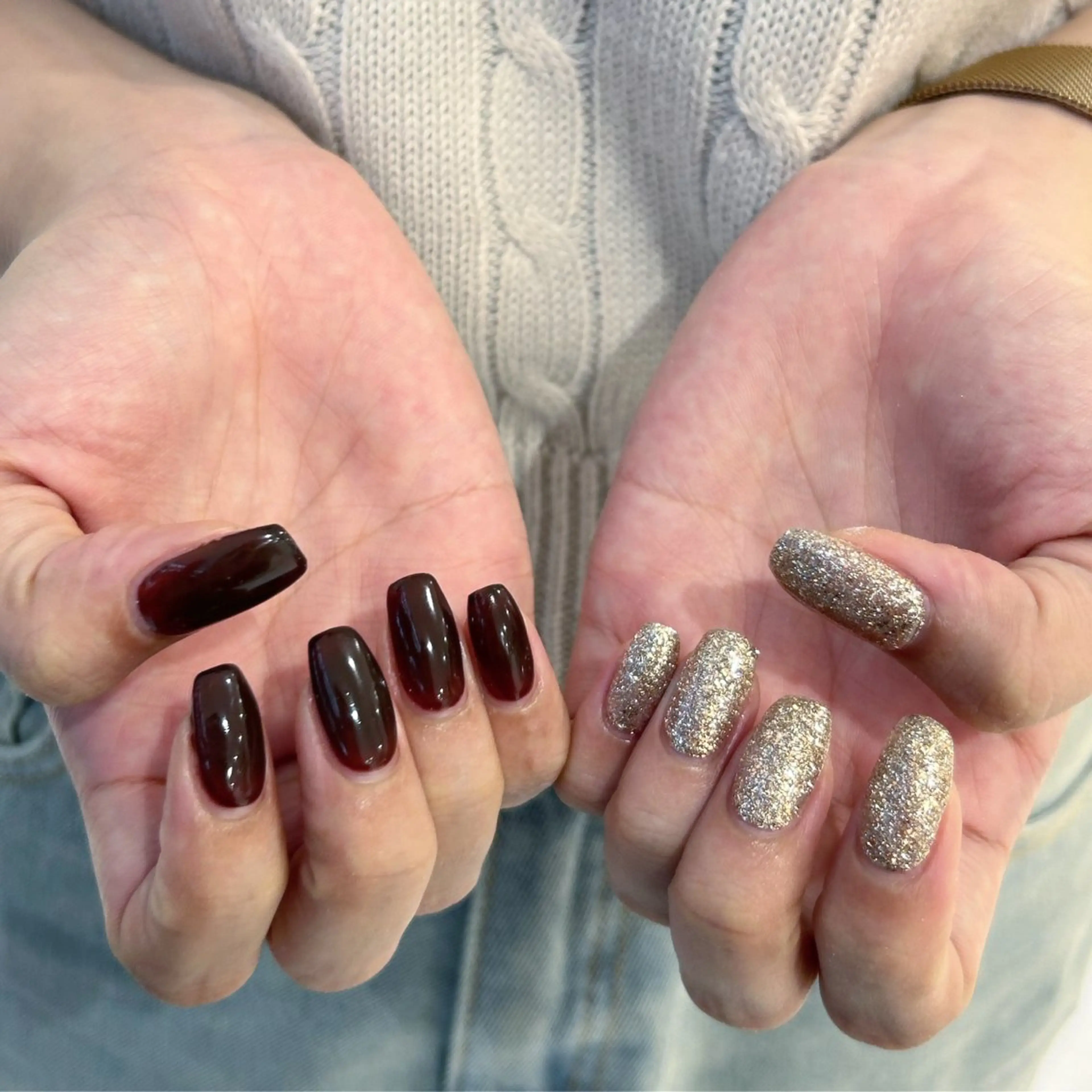 ネイル 赤色 ハンドネイル Uzuki ／ROCCOnailのネイルデザイン