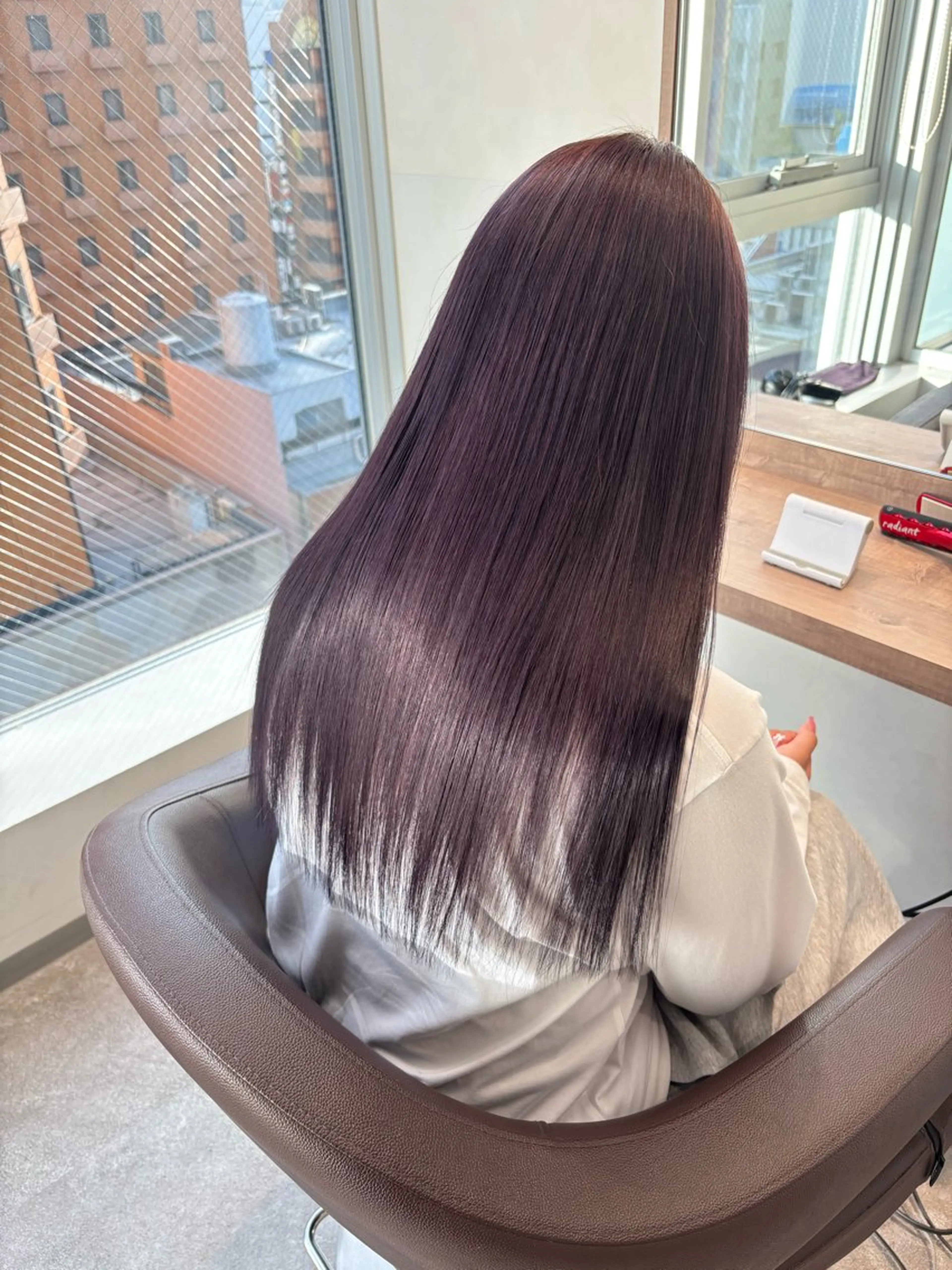 ロング ヘアカラー トリートメント 吉澤 愛心のヘアスタイル