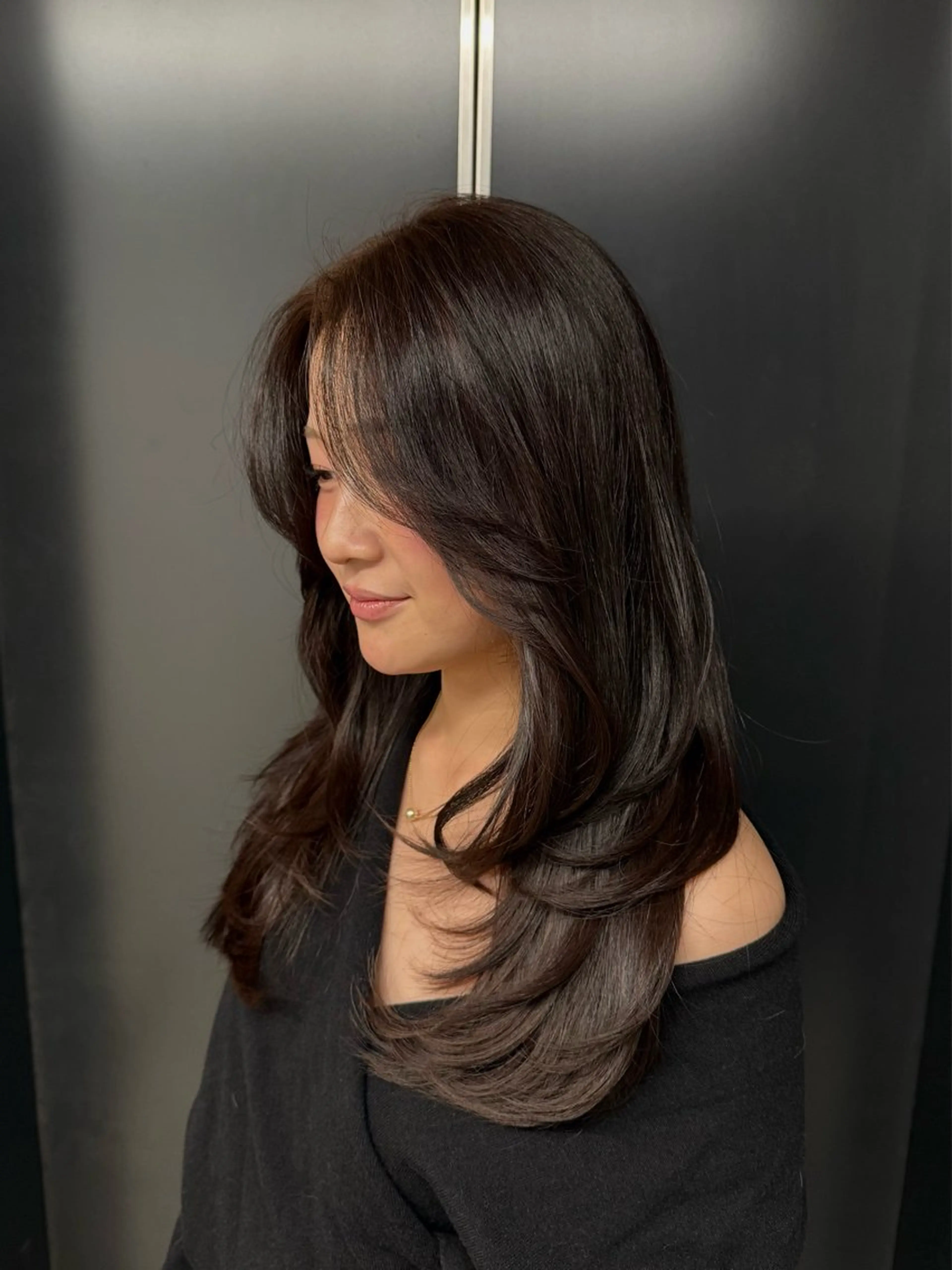 ロング カラー bloc japon所属・レイヤーボブカット ゆりののヘアスタイル