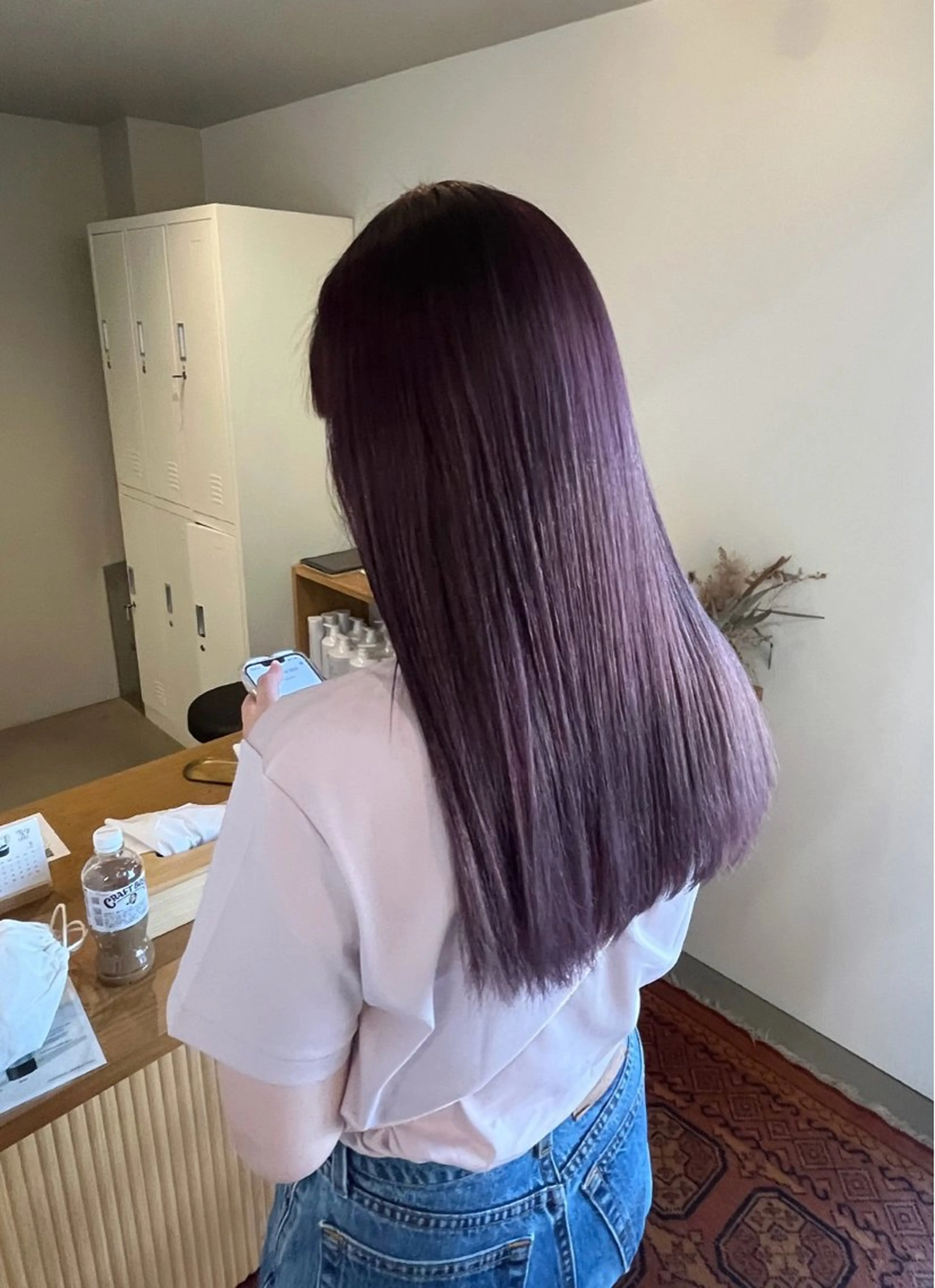 カラー ブリーチ 新美 あかねのヘアスタイル
