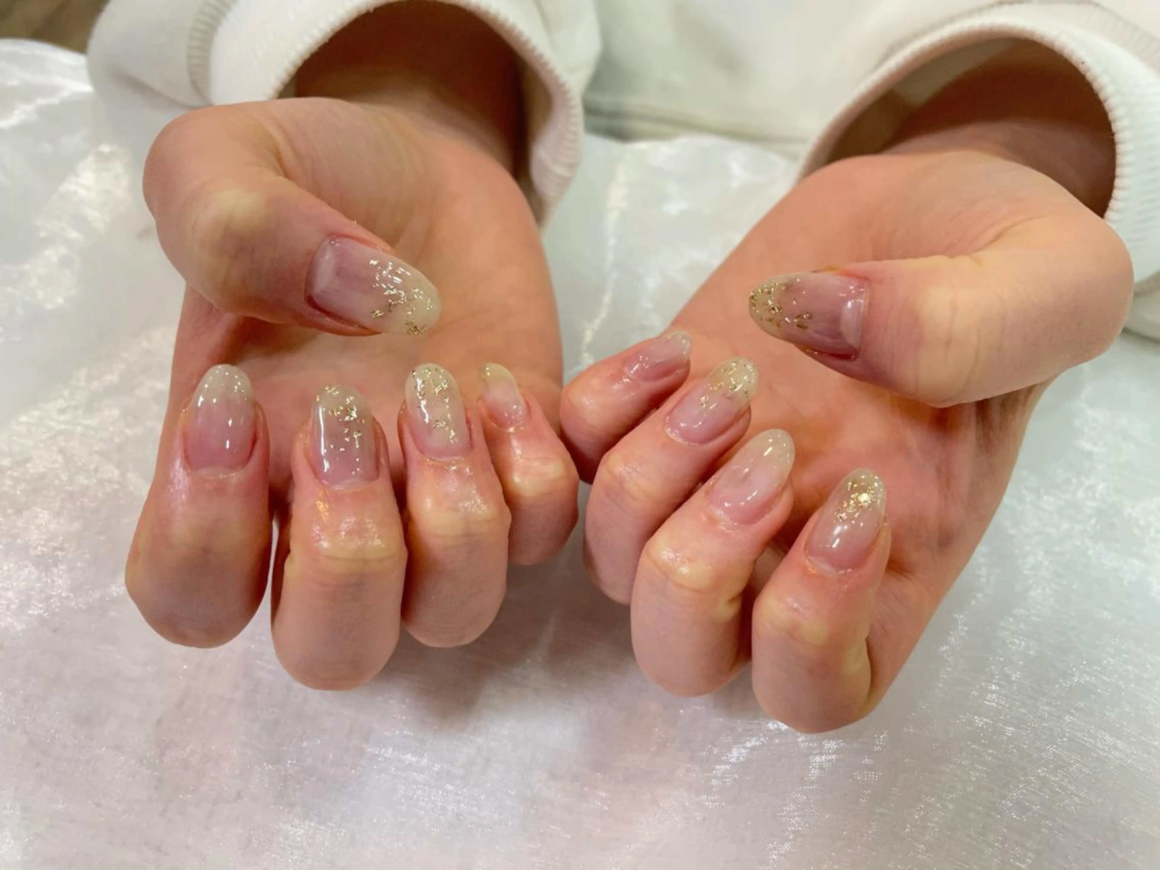 ネイル ハンドネイル ハンドケア R'well所属・はばすみれ🎀ﾈｲﾙ 光ﾌｪｲｼｬﾙ ﾍｱのネイルデザイン