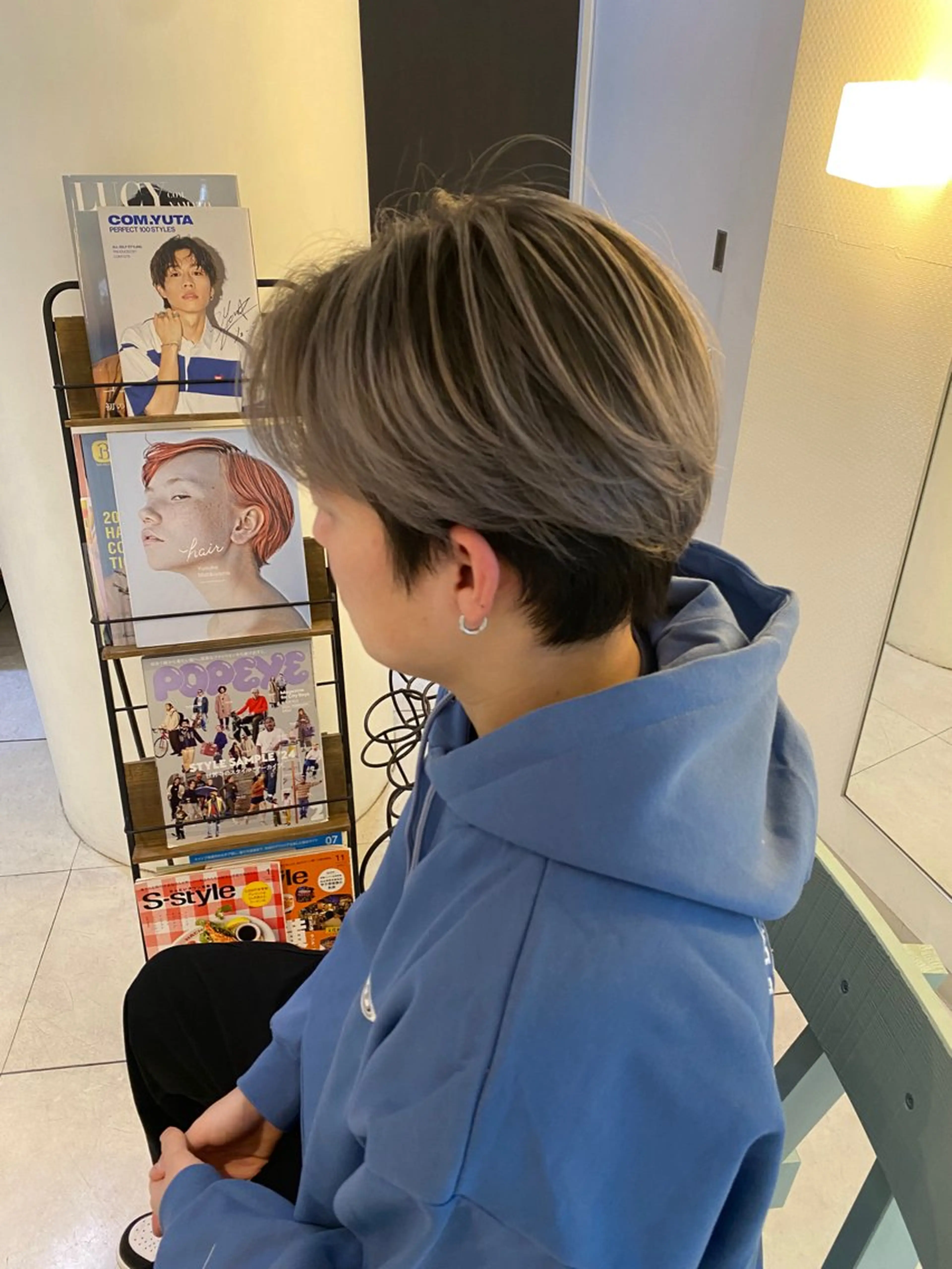 ショート カラー バレイヤージュ レイヤーカット カット ヘアカラー トリートメント mai / linoah˚✧のヘアスタイル