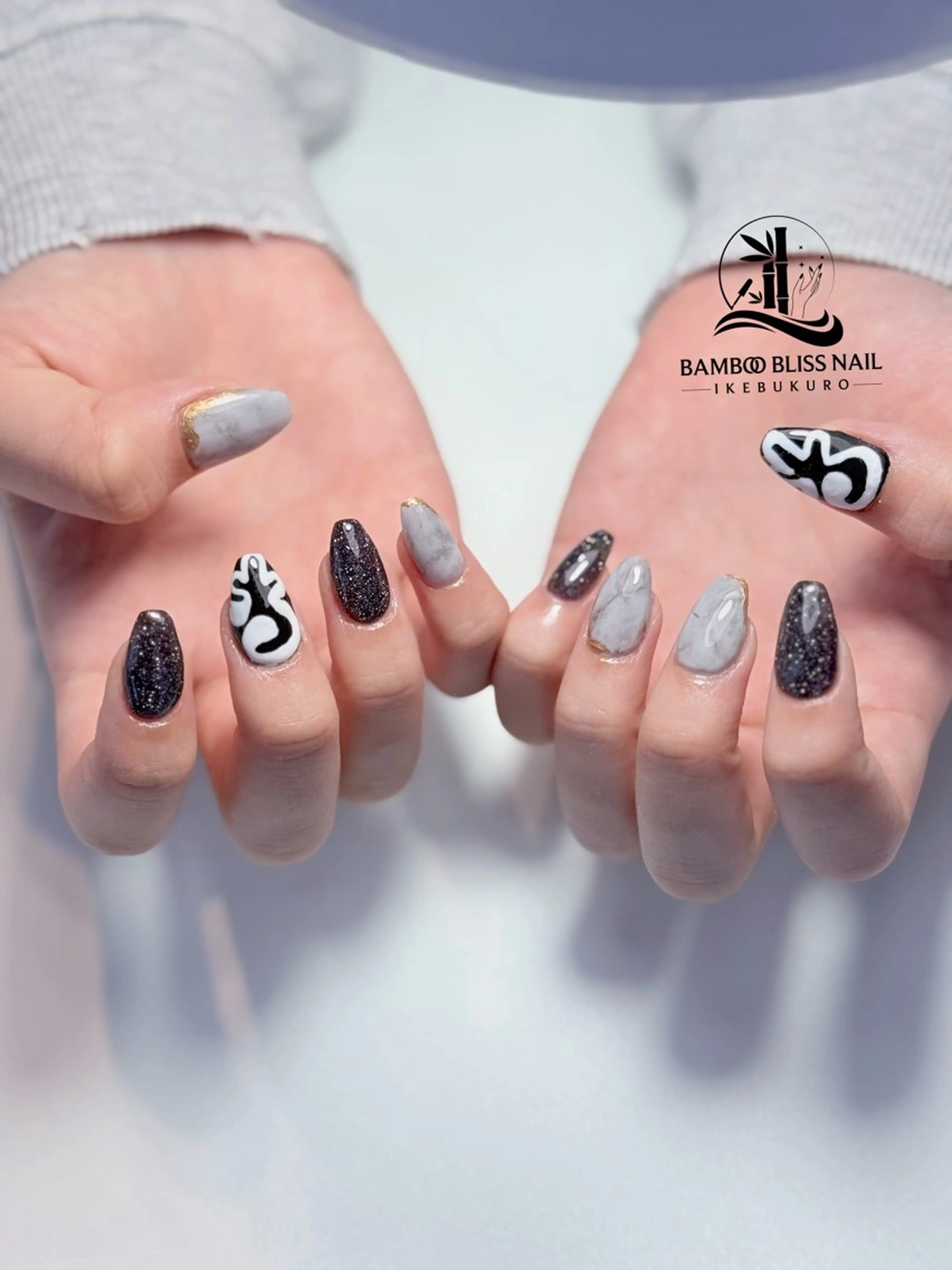 ネイル BAMBOO BLISS 研修用のネイルデザイン