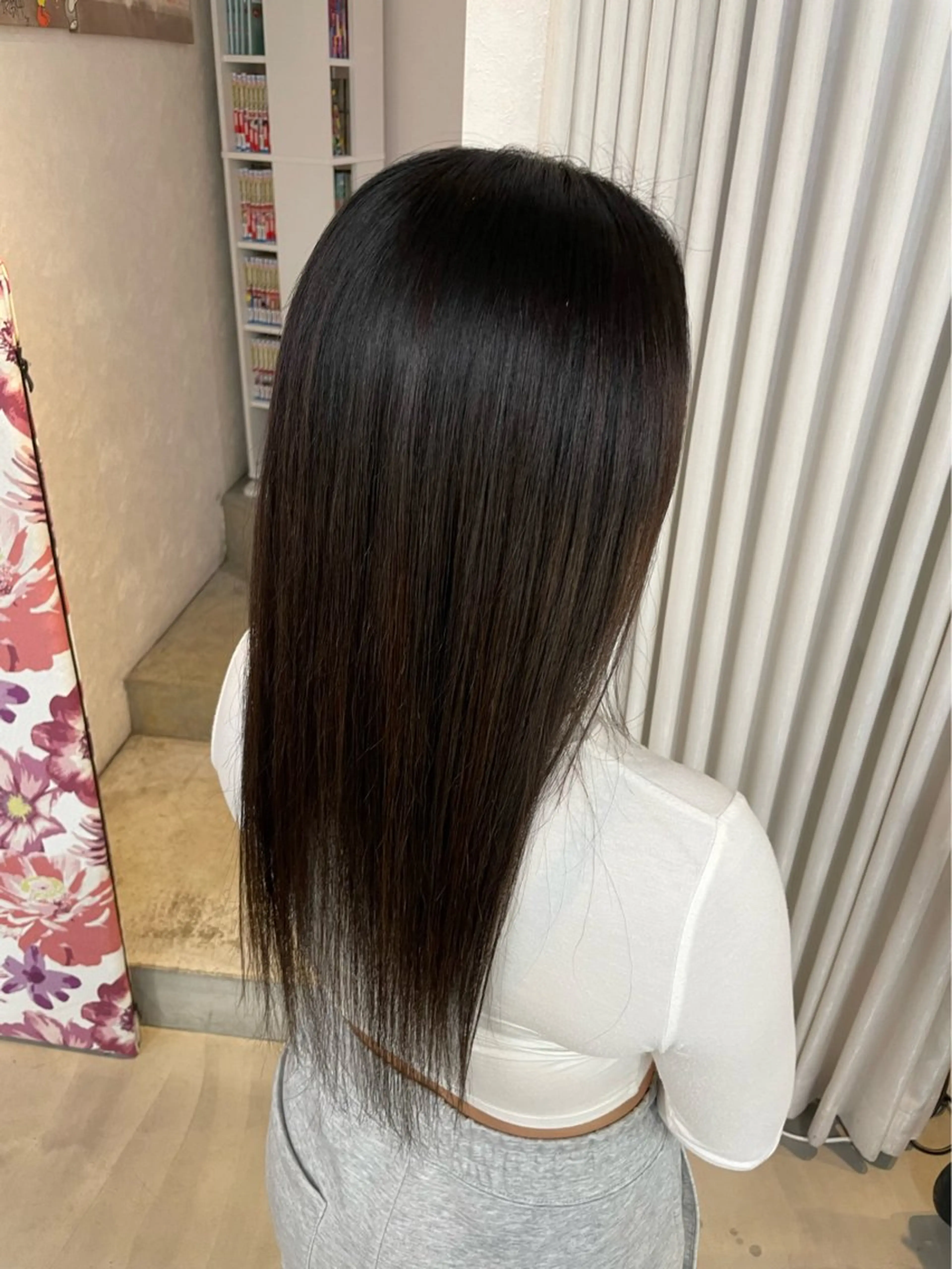 セミロング 髪質改善 縮毛矯正 安井まゆ _Box mico.のヘアスタイル