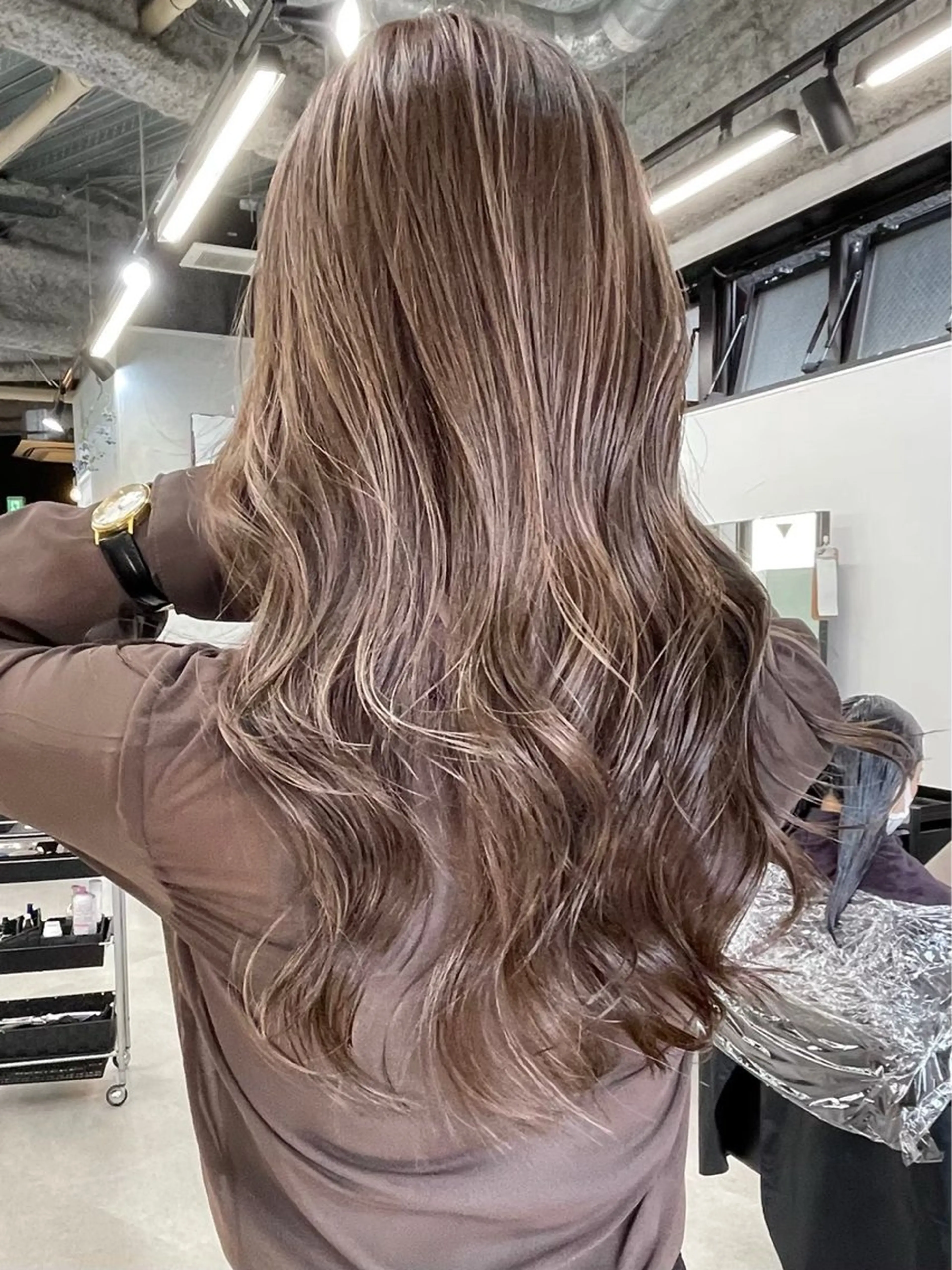 ロング カラー ブリーチ ケアブリーチ ハイライトカラー ハイライト ☀️東京→岡崎☀️ ハイライト青山彪雅のヘアスタイル