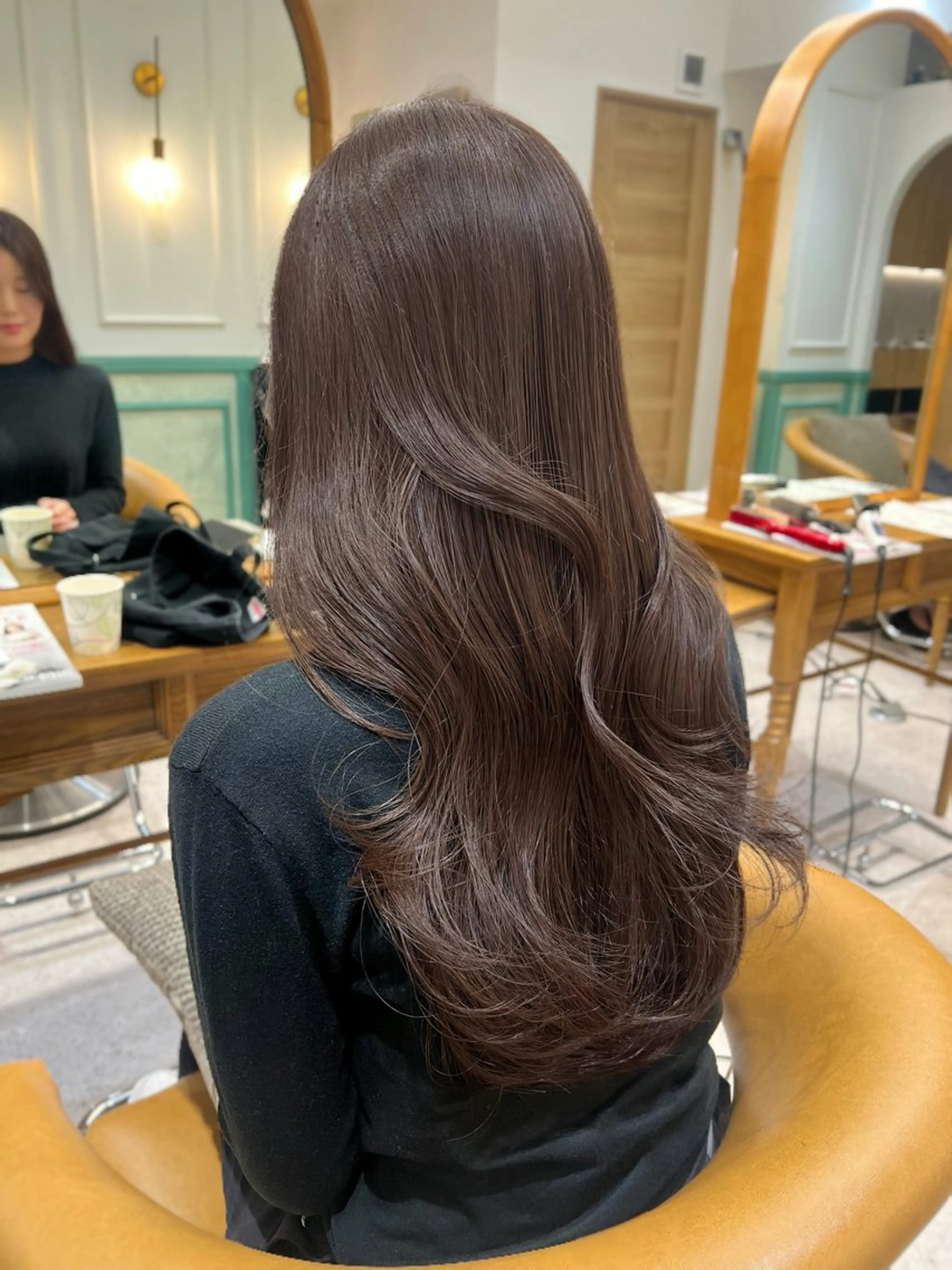 ロング 韓国風ヘア 韓国レイヤー/顔周り /縮毛矯正/羽田航のヘアスタイル