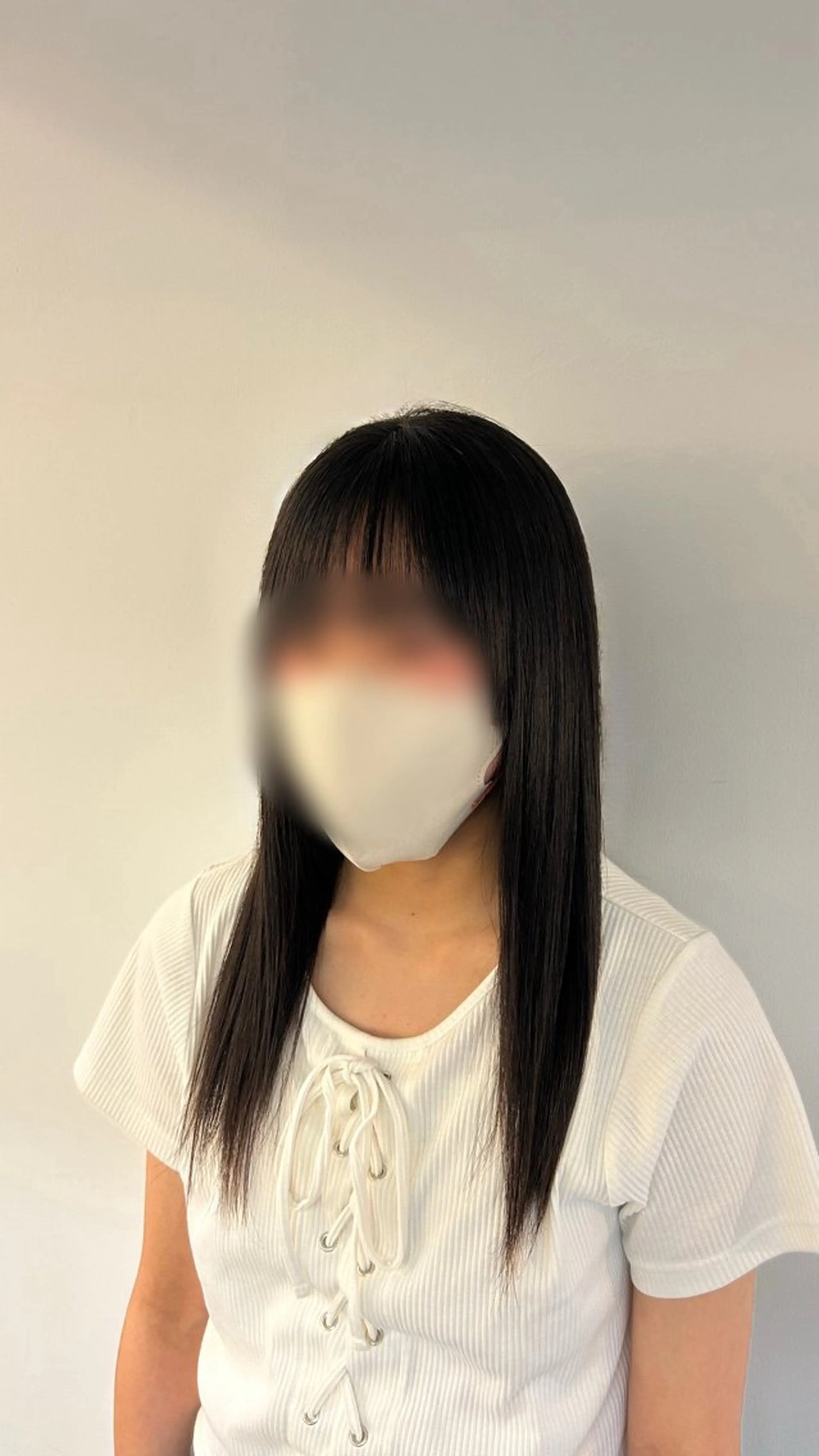 ロング 縮毛矯正 縮毛矯正 松井 詩織のヘアスタイル