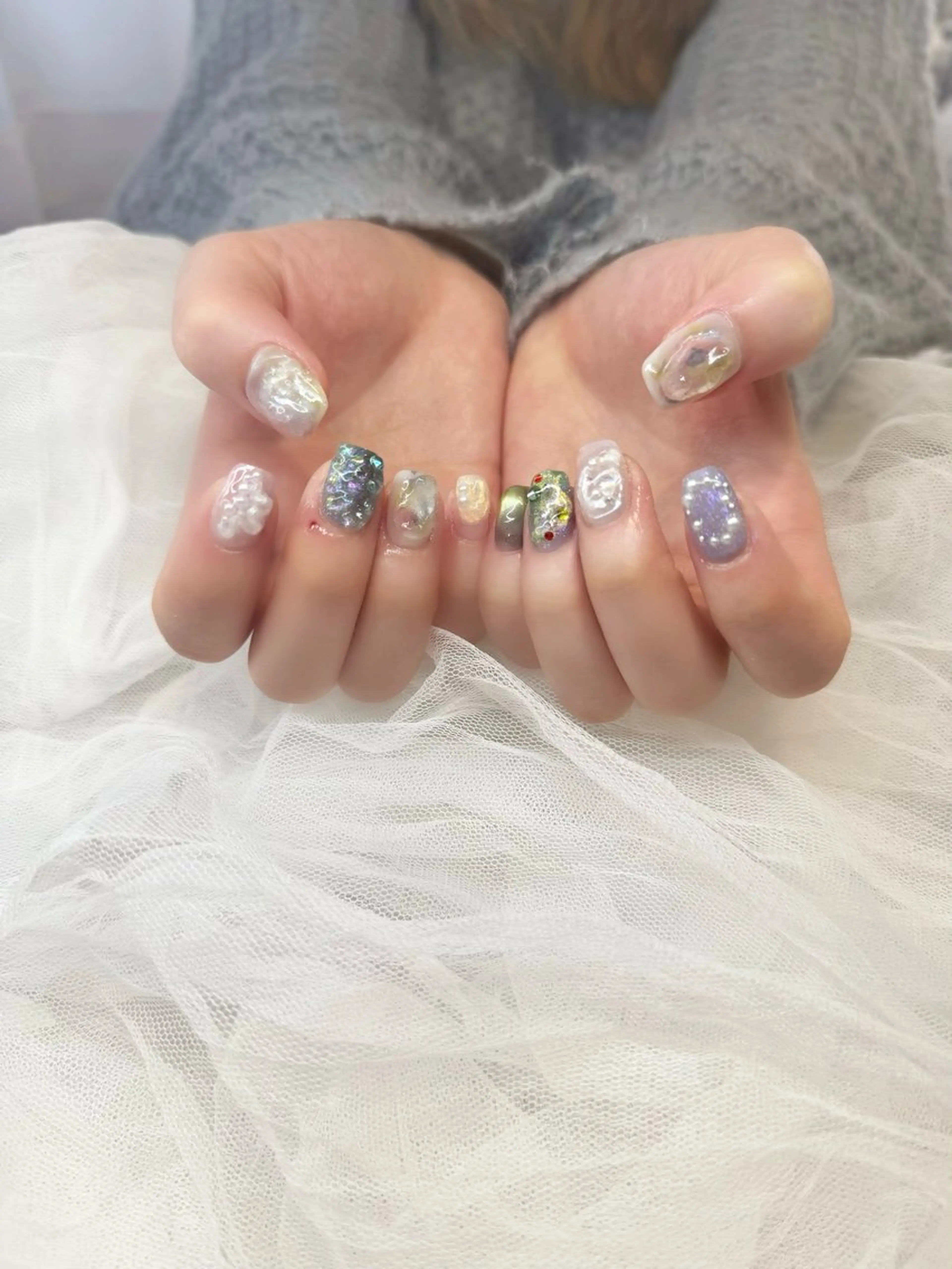 ネイル ハンドネイル 新井 ひなののネイルデザイン