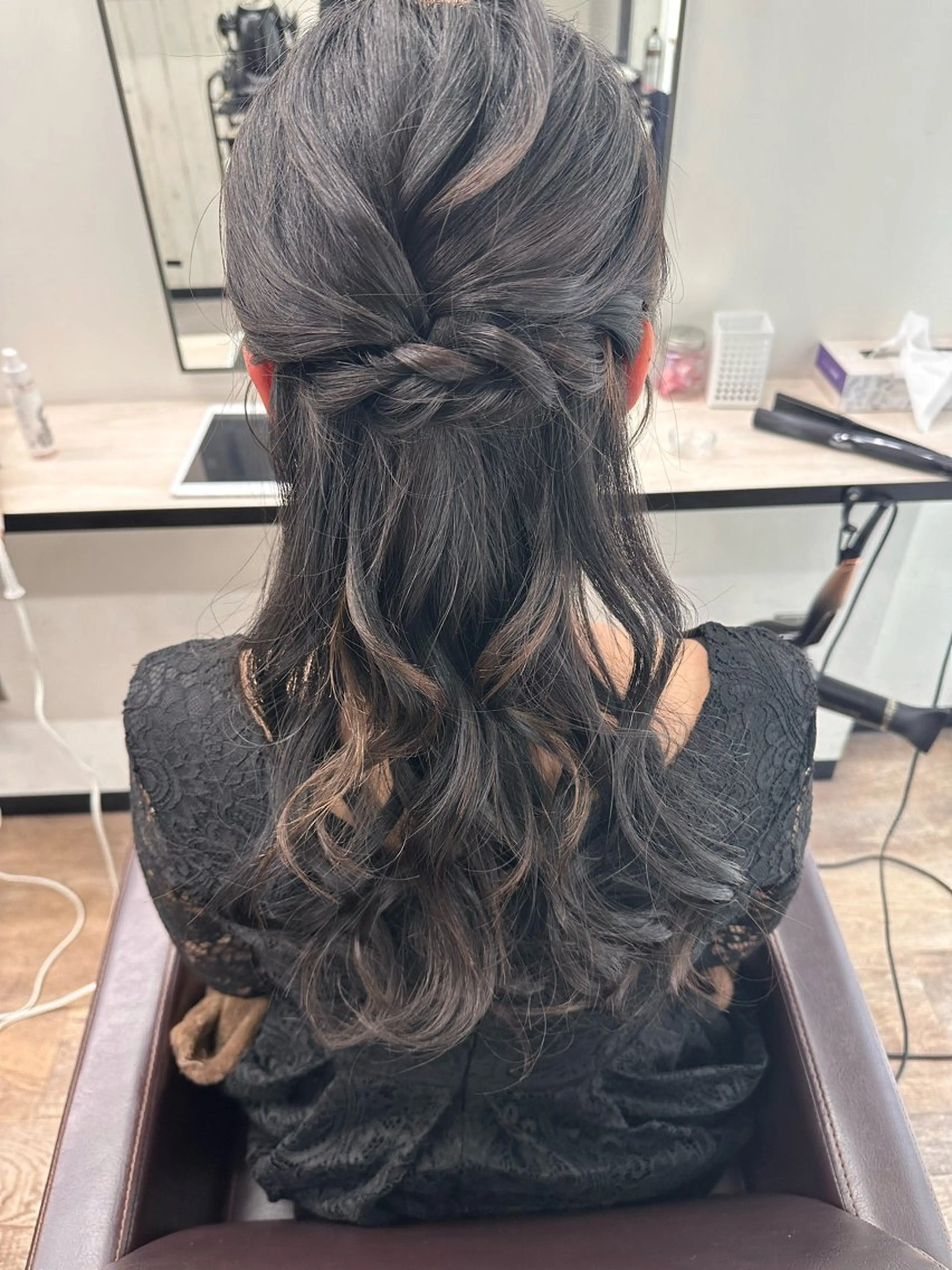 ロング ヘアアレンジ ヘアセット ⟡.·mamiya 縮毛矯正/ヘアセットのヘアスタイル