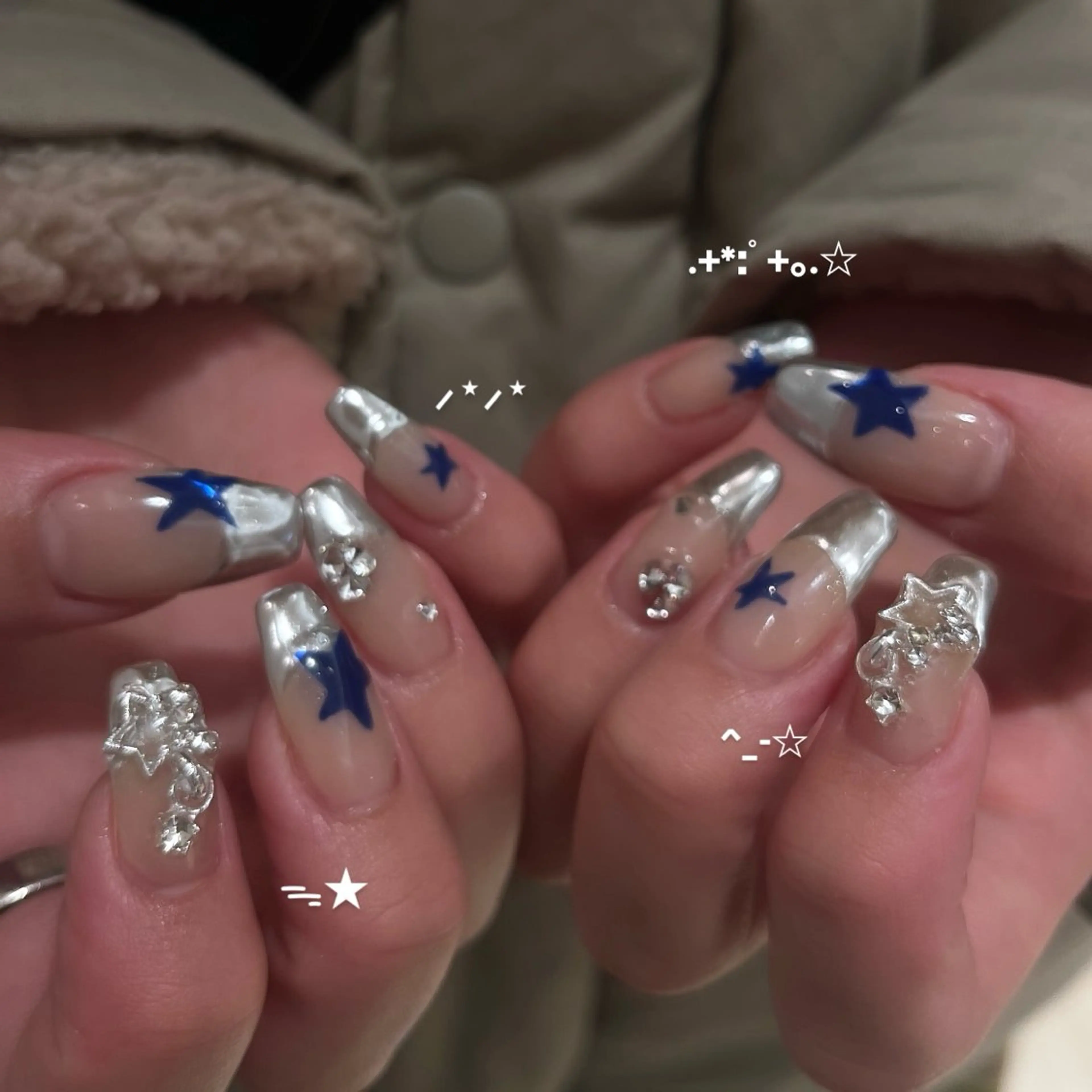 ネイル フレンチネイル ミラーネイル ハンドネイル Ibuki 🎀仙台パルコ🎀のマツエク・マツパデザイン