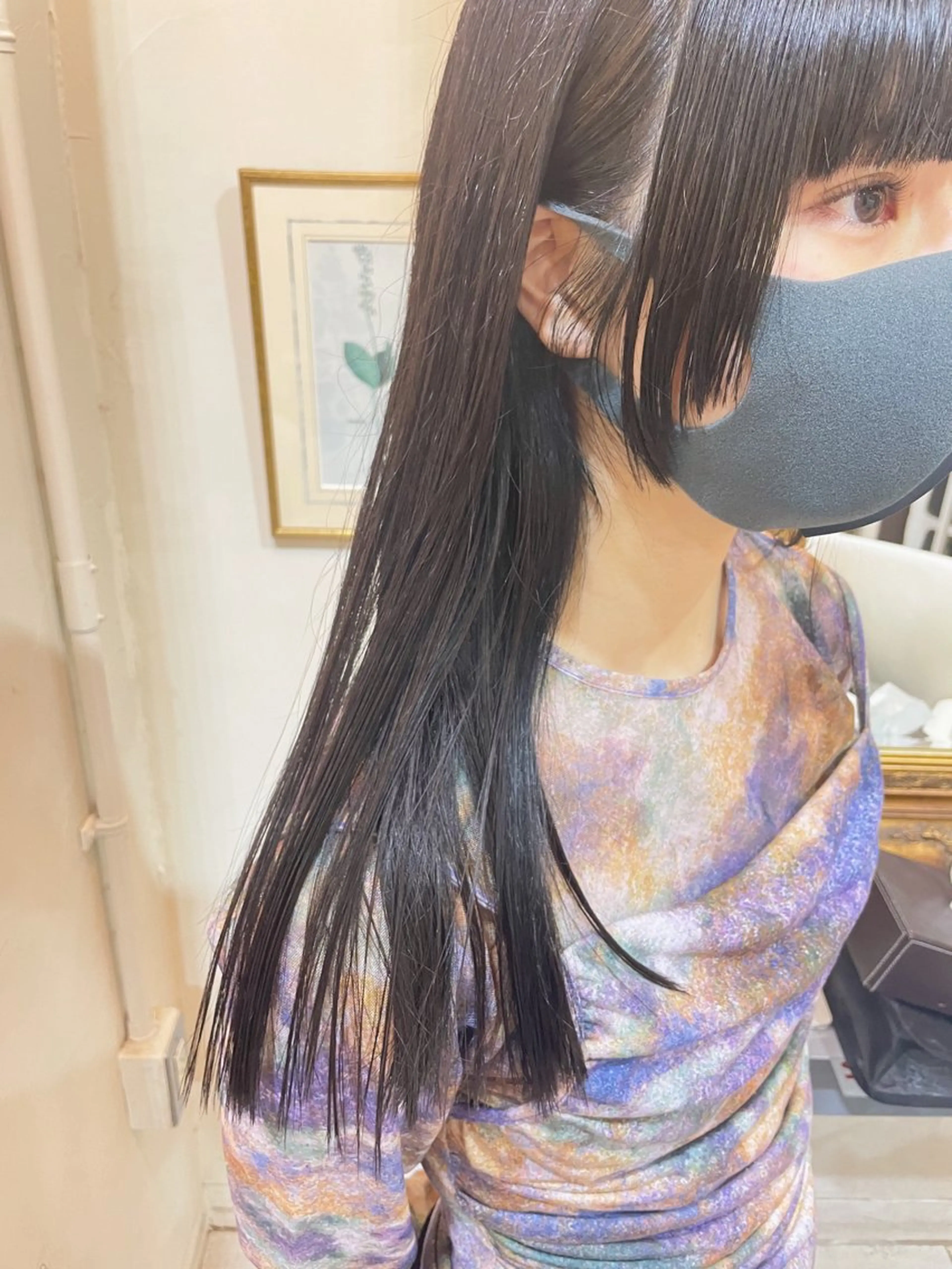 ロング 姫カット ロング Of　HAIR所属・外山 なつ美のヘアスタイル