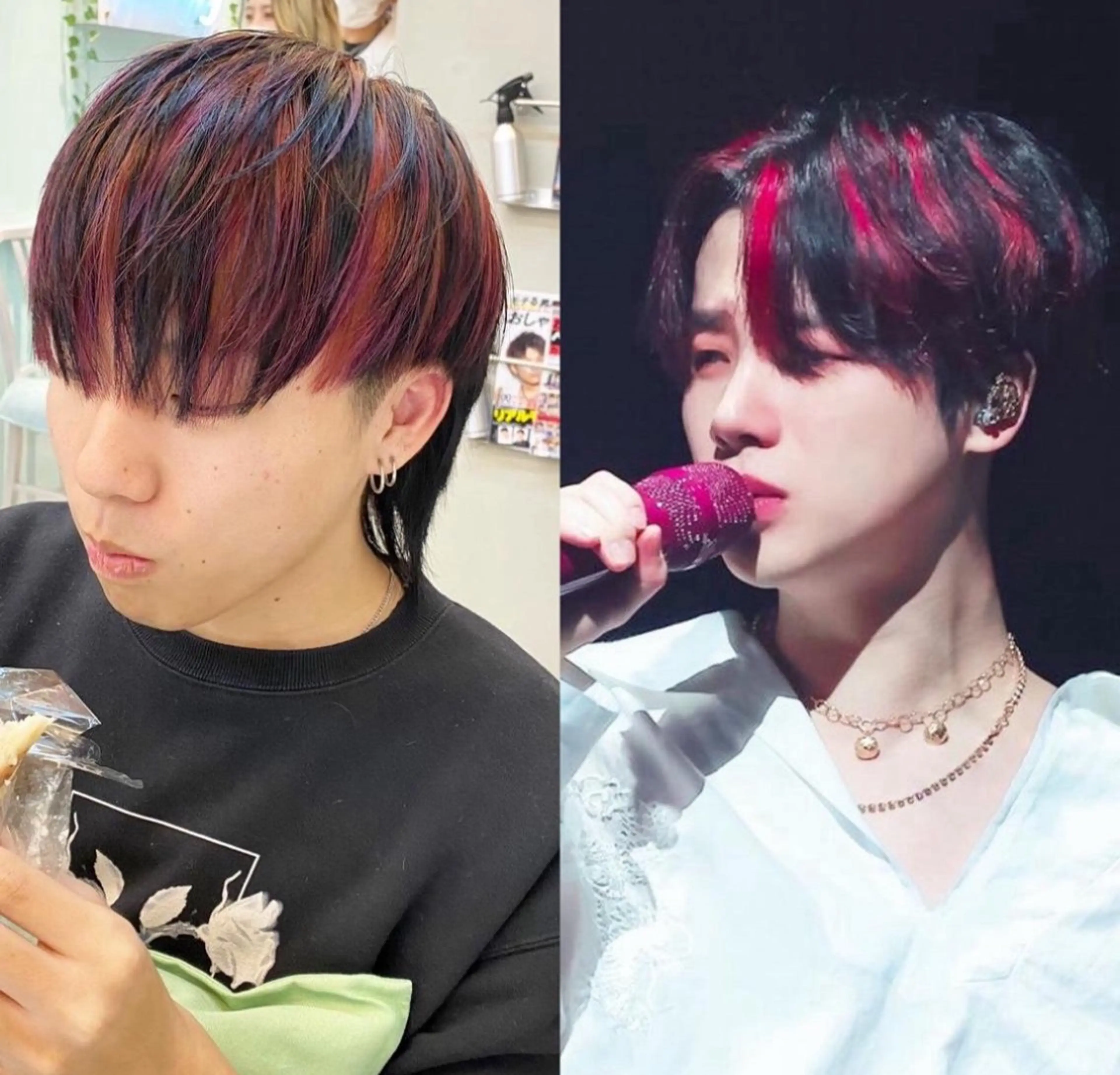 ショート カラー メンズ メンズブリーチ メンズハイライト 黒髪 ブリーチ ハイライトカラー カット ヘアカラー 普通の美容室じゃない ‼️/若林のヘアスタイル