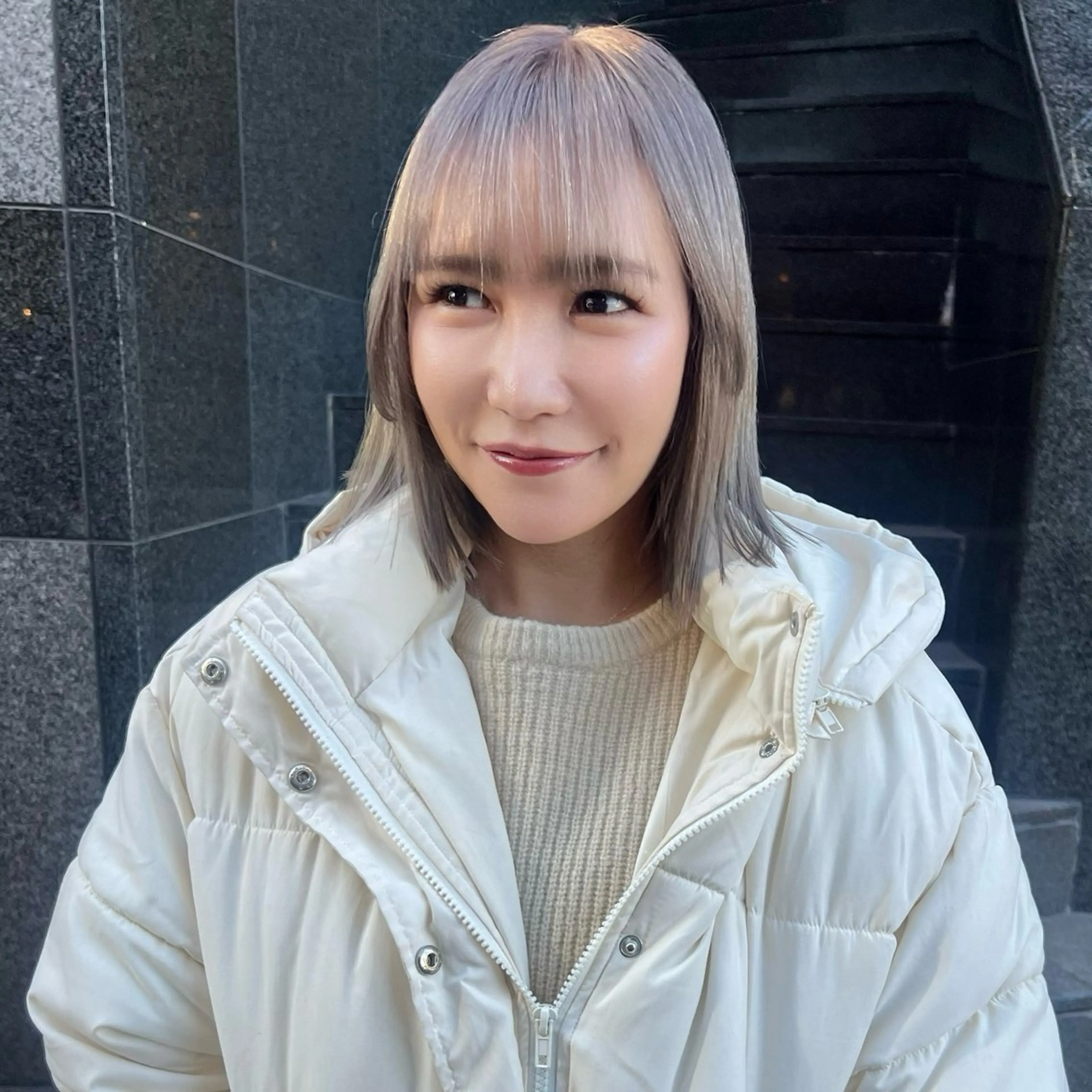 ミディアム カット ヘアカラー トリートメント AI TOKYO　S所属・mizuki 【韓国レイヤー】のヘアスタイル