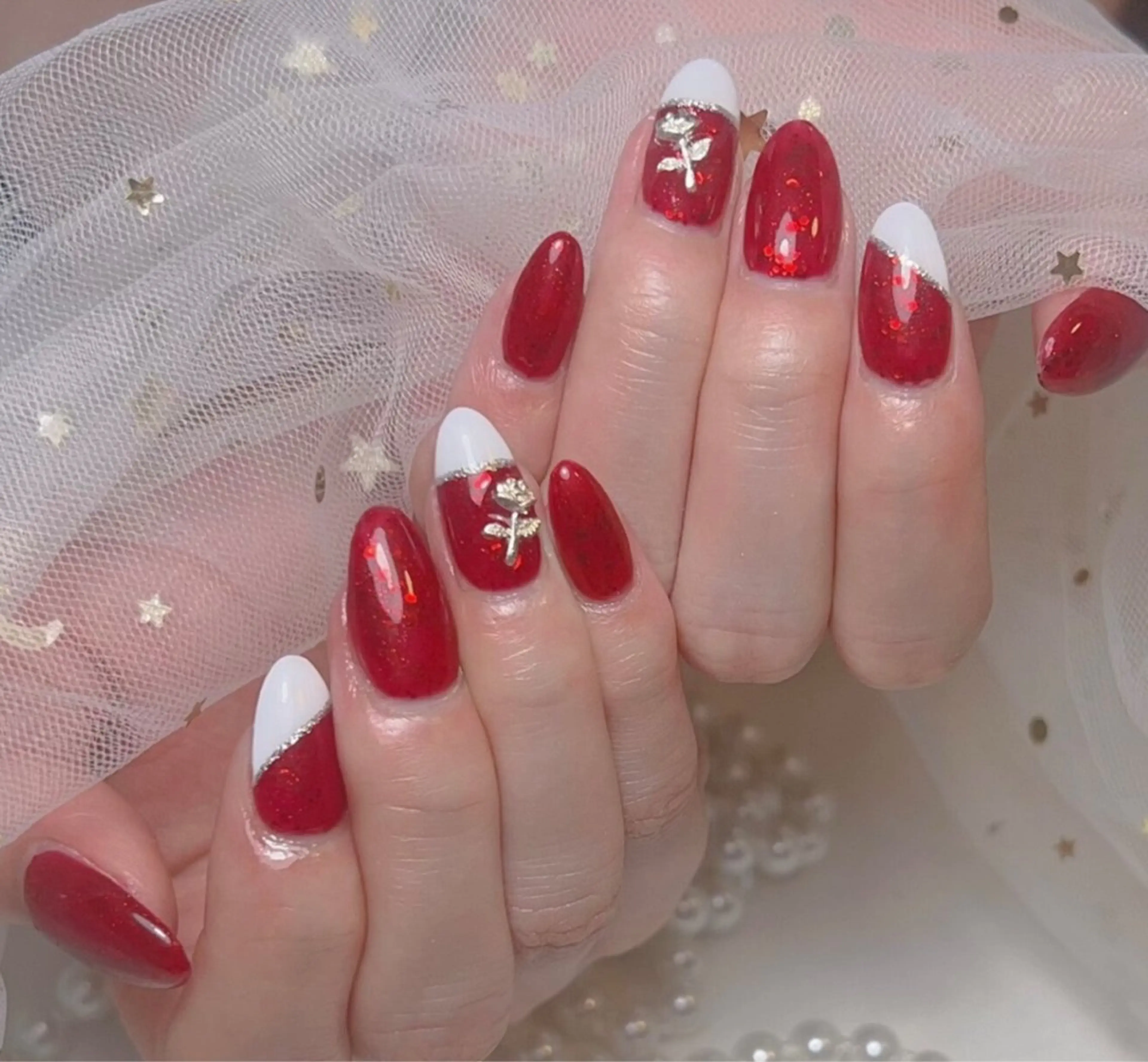 ネイル アートネイル フレンチネイル ジェルネイル グラデーション 韓国ネイル 村中 ハナのネイルデザイン