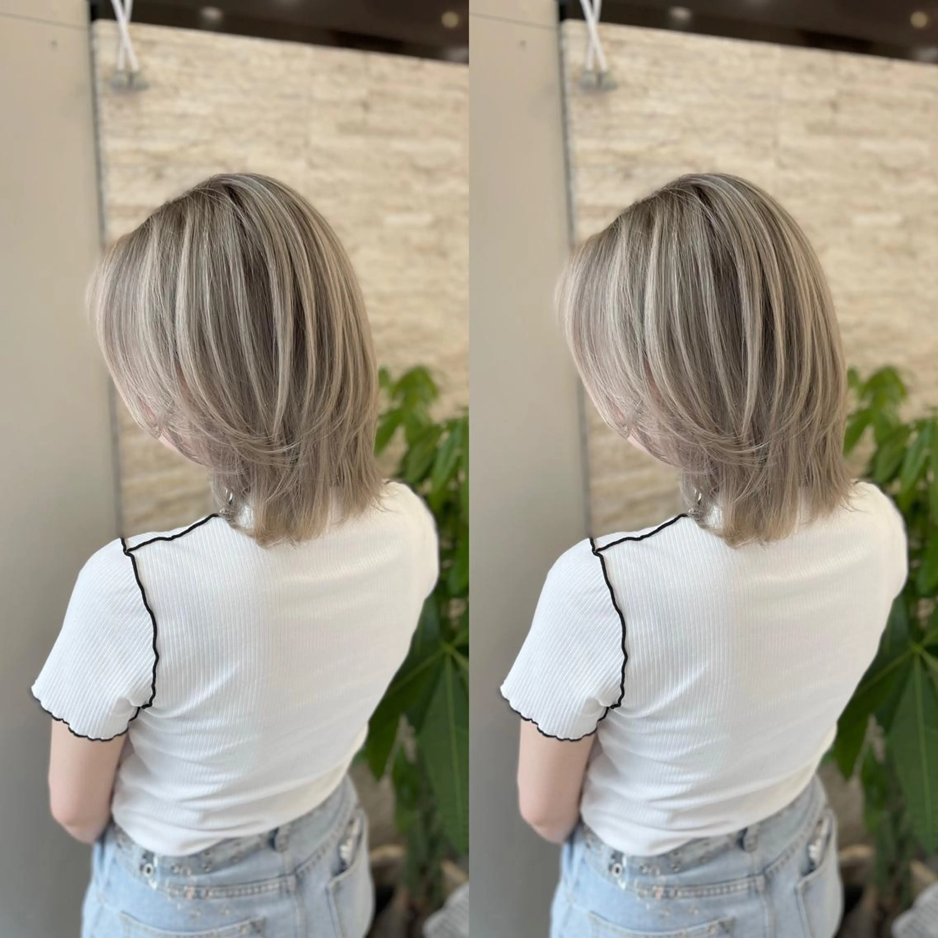 ミディアム ヘアカラー トリートメント Y Uのヘアスタイル