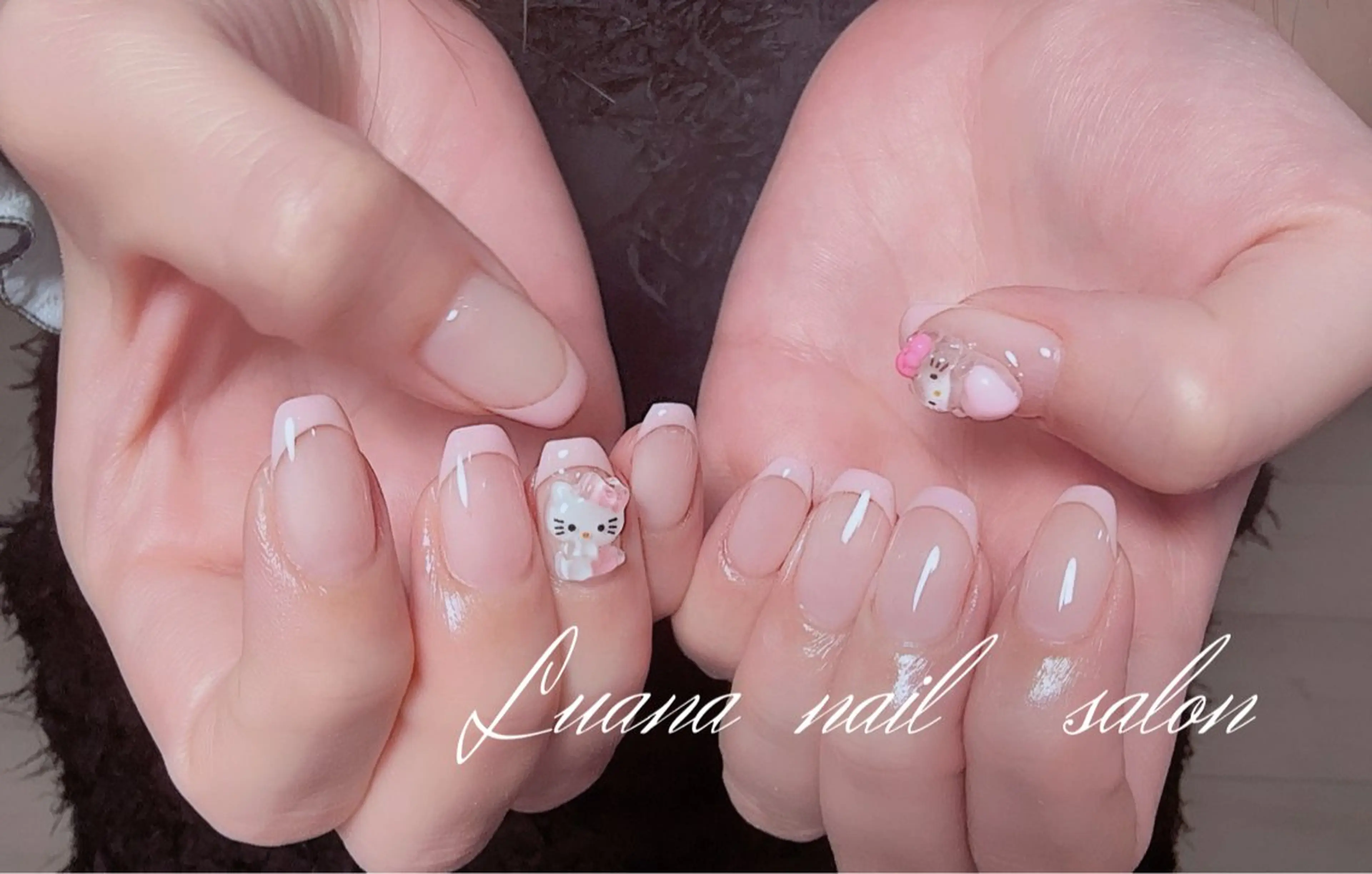 ネイル フラッシュネイル フレンチネイル 韓国ネイル マグネットネイル ミラーネイル ハンドネイル ルアナネイルサロン所属・ルアナネイル サロンのネイルデザイン