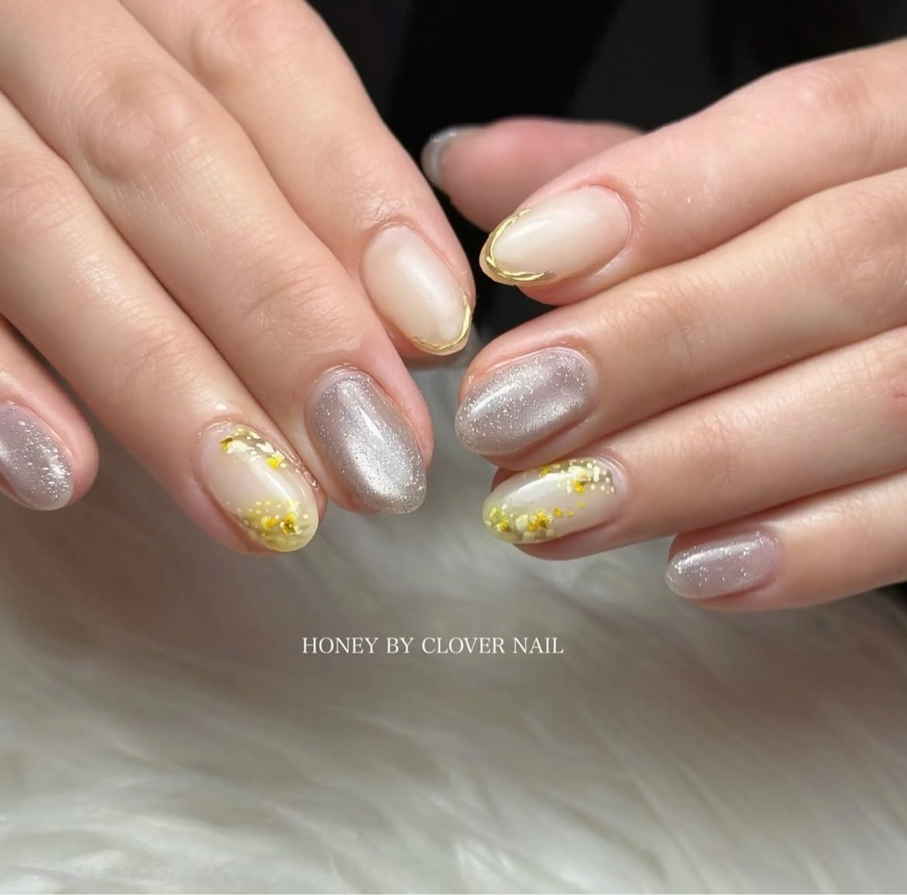 ネイル 春ネイル ハンドネイル フットネイル HONEY BY CLOVER NAIL所属・HONEY BY CLOVERNAILのネイルデザイン