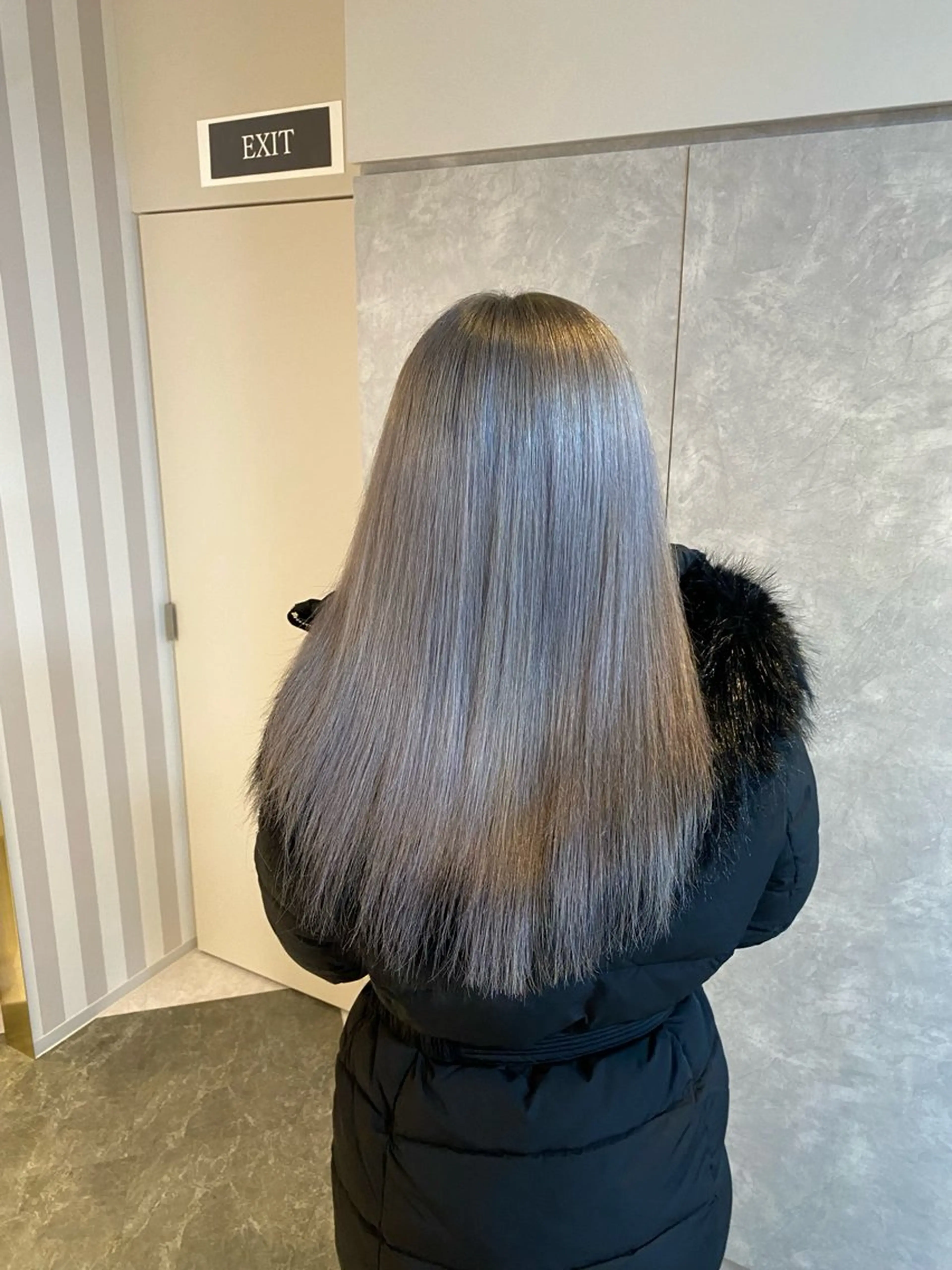 ロング カラー ブリーチ 透明感カラー グレージュ ヘアカラー garbohair名古屋栄所属・みる/ハイトーン ✨透明カラーのヘアスタイル