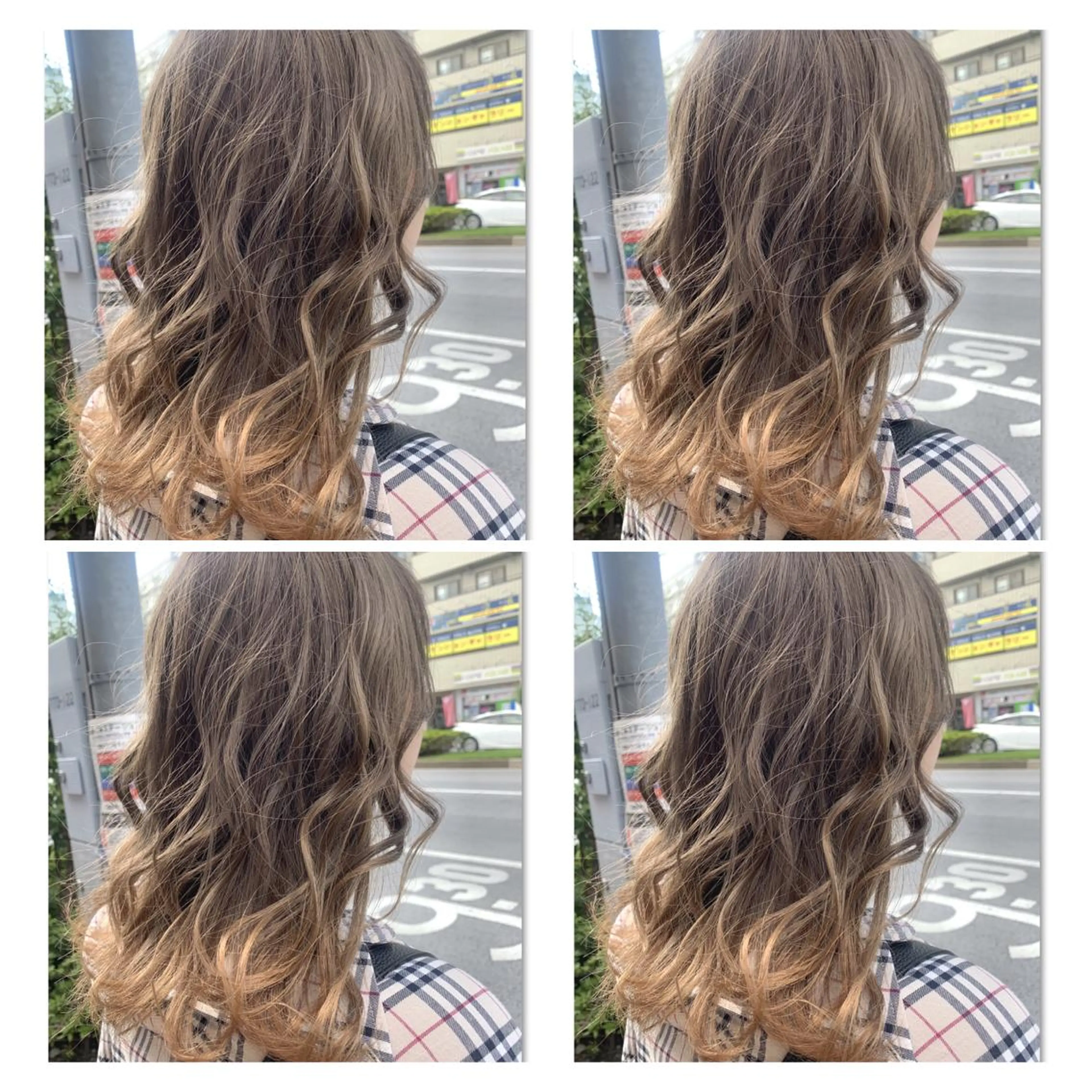 カラー ブラウンカラー グラデーションカラー オレンジ オレンジブラウン 髪質改善艶髪 ℍ𝔸ℝ𝕌𝕂𝔸のヘアスタイル