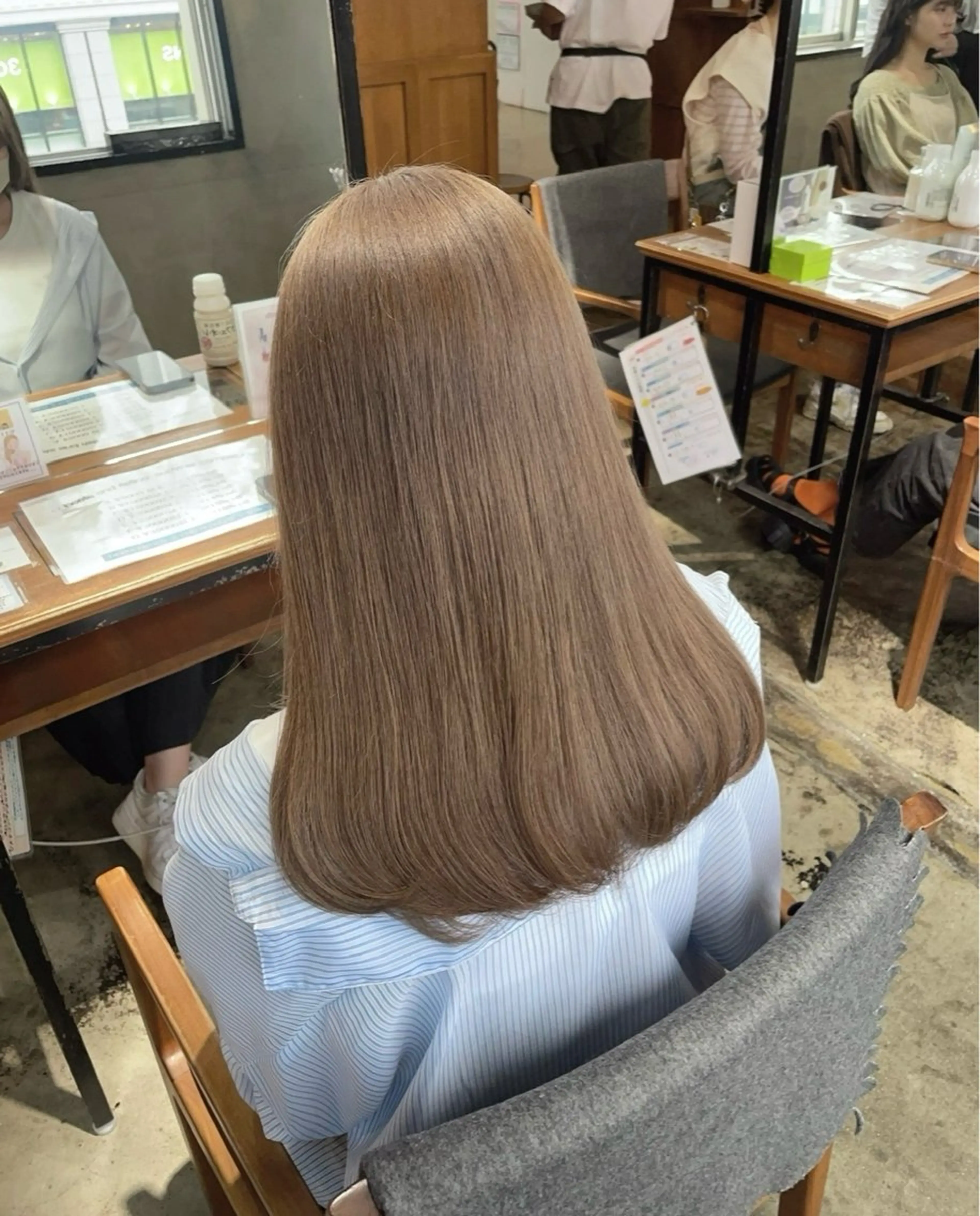 𓊆80%ダメージ減🍨𓊇ケアブリーチWカラー+リペアトリートメントの写真