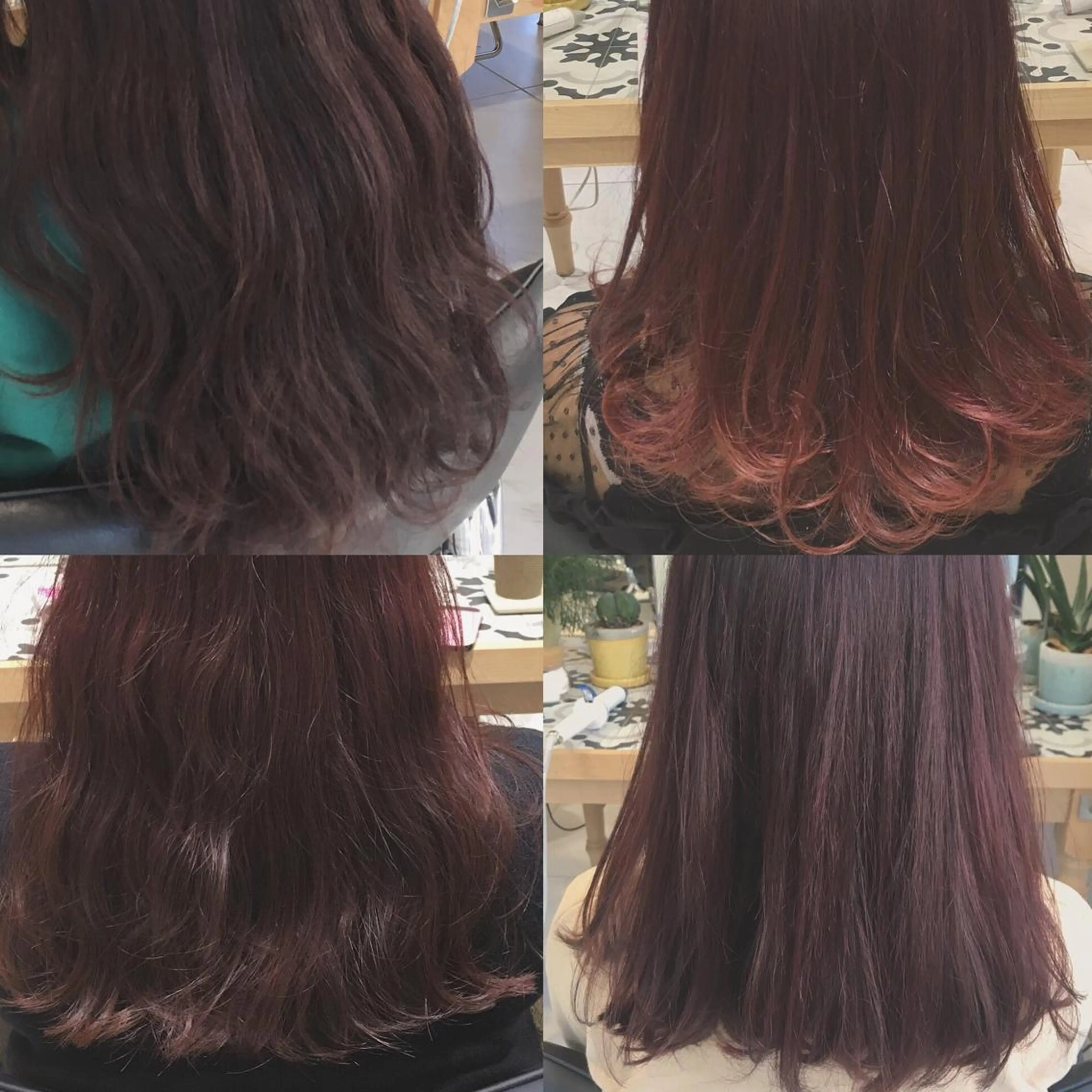 ロング カラー カット ヘアカラー トリートメント 荒木 依莉亜のヘアスタイル