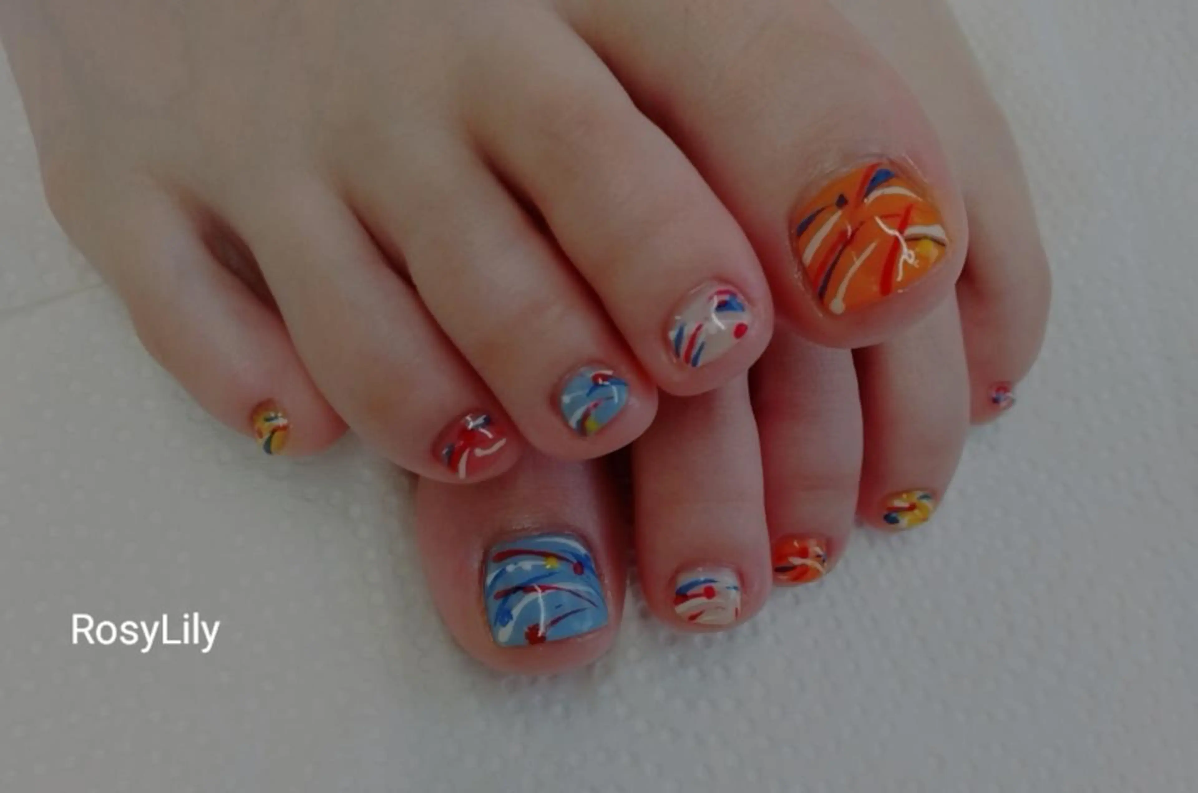 ネイル 持ち込み 夏ネイル プライベートサロン RosyLily所属・プライベートサロン Rosy Lilyのネイルデザイン