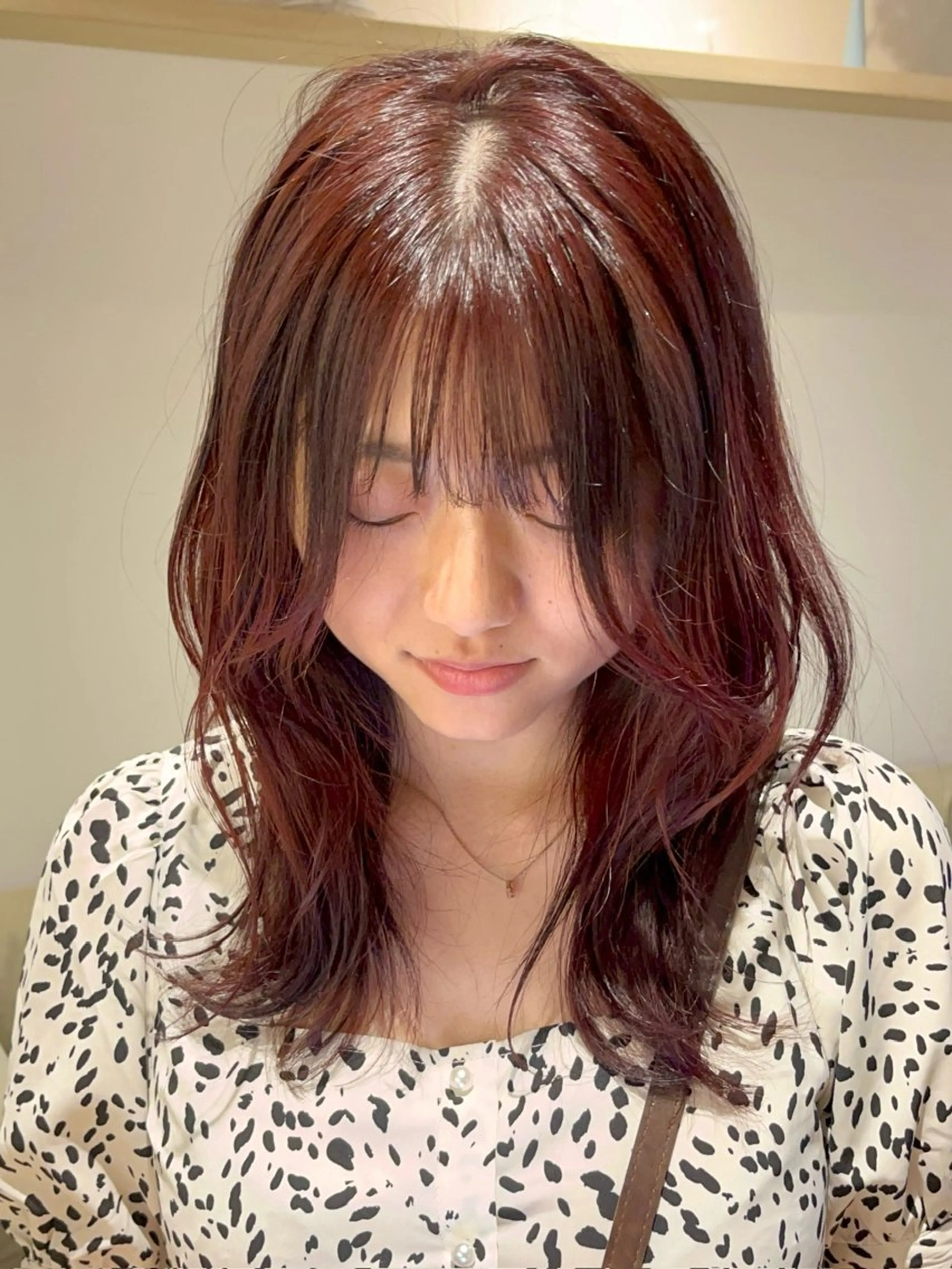 ロング カラー ヘアカラー 髪質改善 HALO hair salon【ヘイロー】所属・暖色カラー🟥ショウ ✖️ウルフ&レイヤーのヘアスタイル