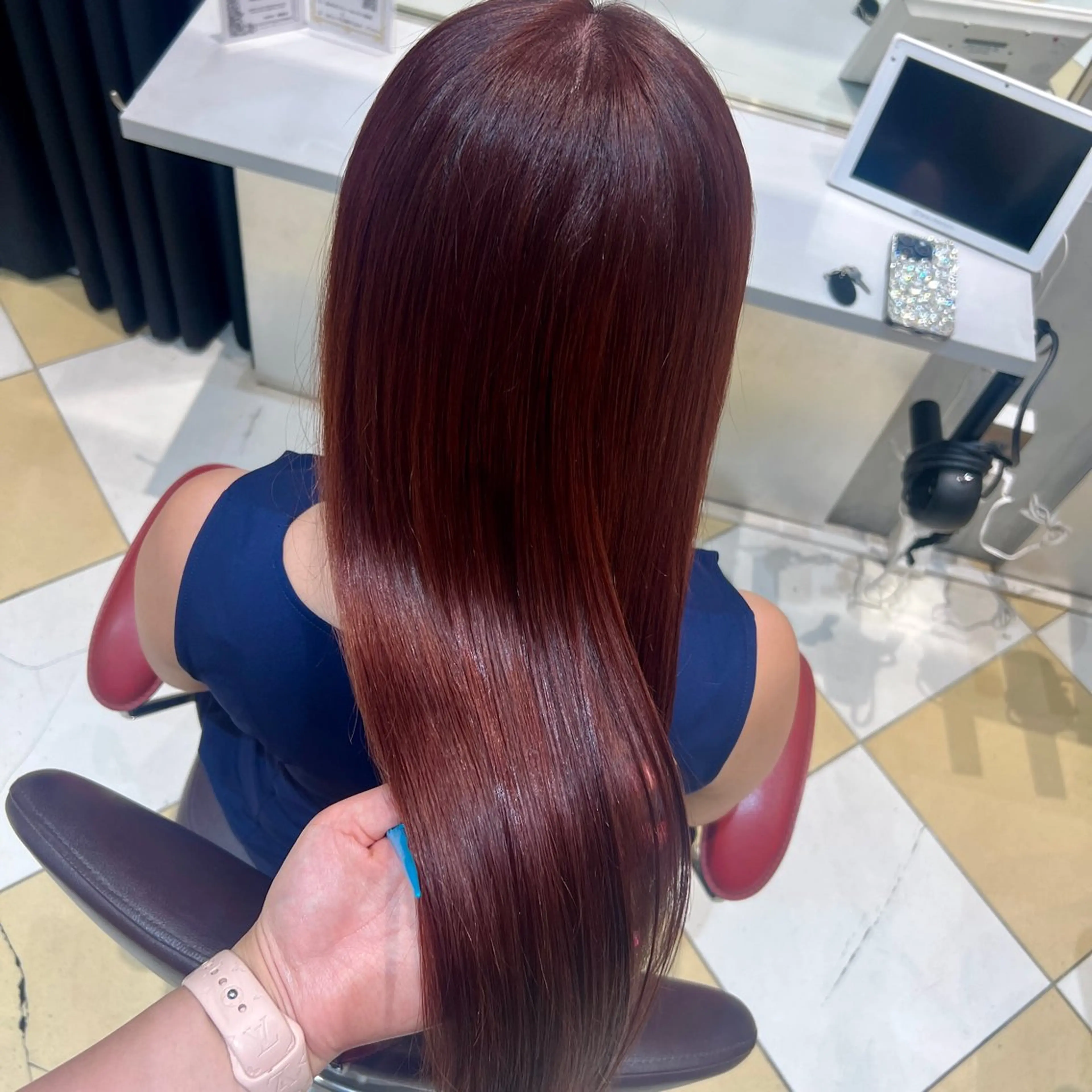 ロング カラー 李 文のヘアスタイル