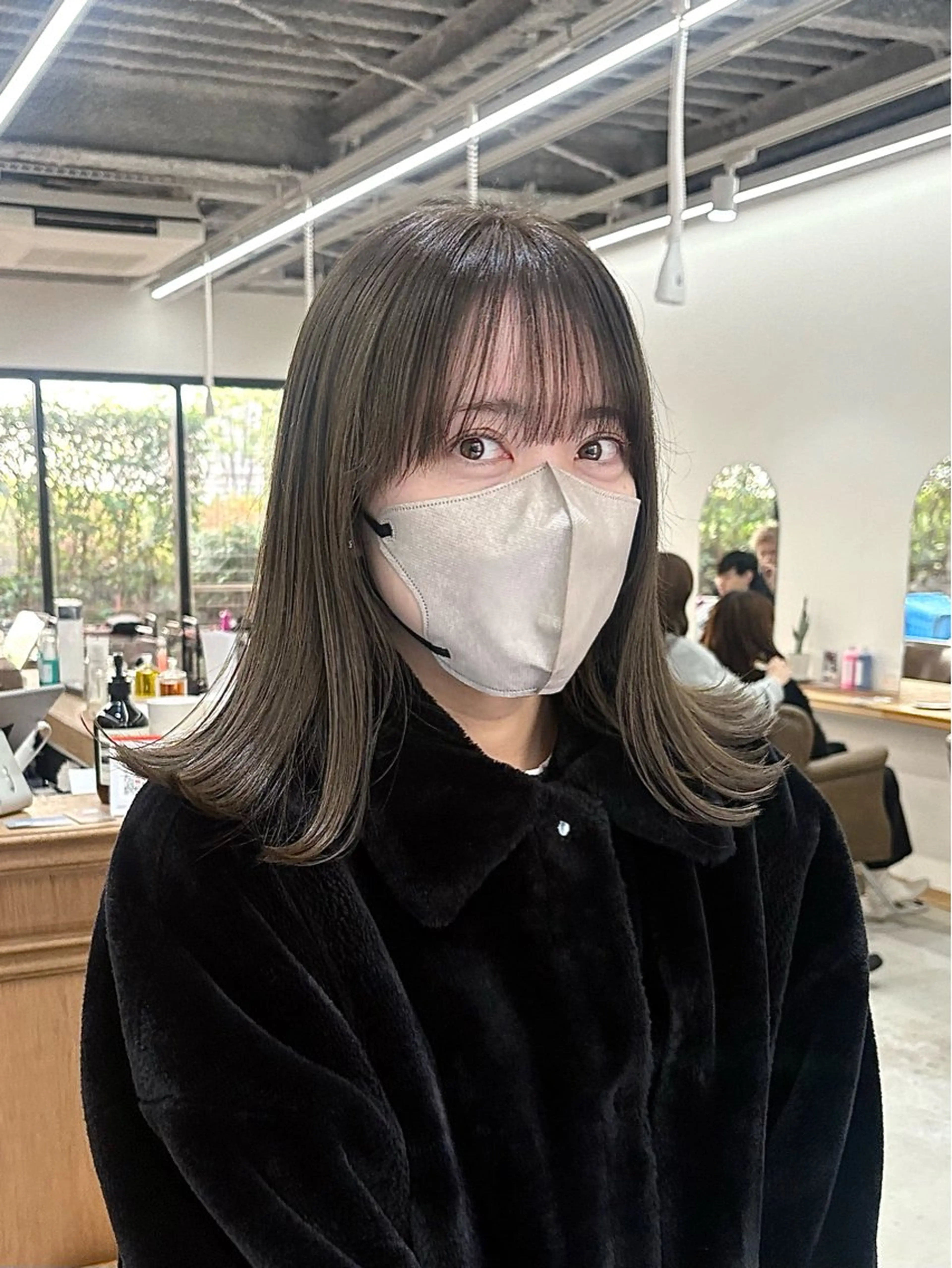 ミディアム カラー ヘアアレンジ ブリーチ ダブルカラー ブリーチなしカラー カット ヘアカラー トリートメント ハル🌸柔色/ ブリーチなし/艶髪のヘアスタイル