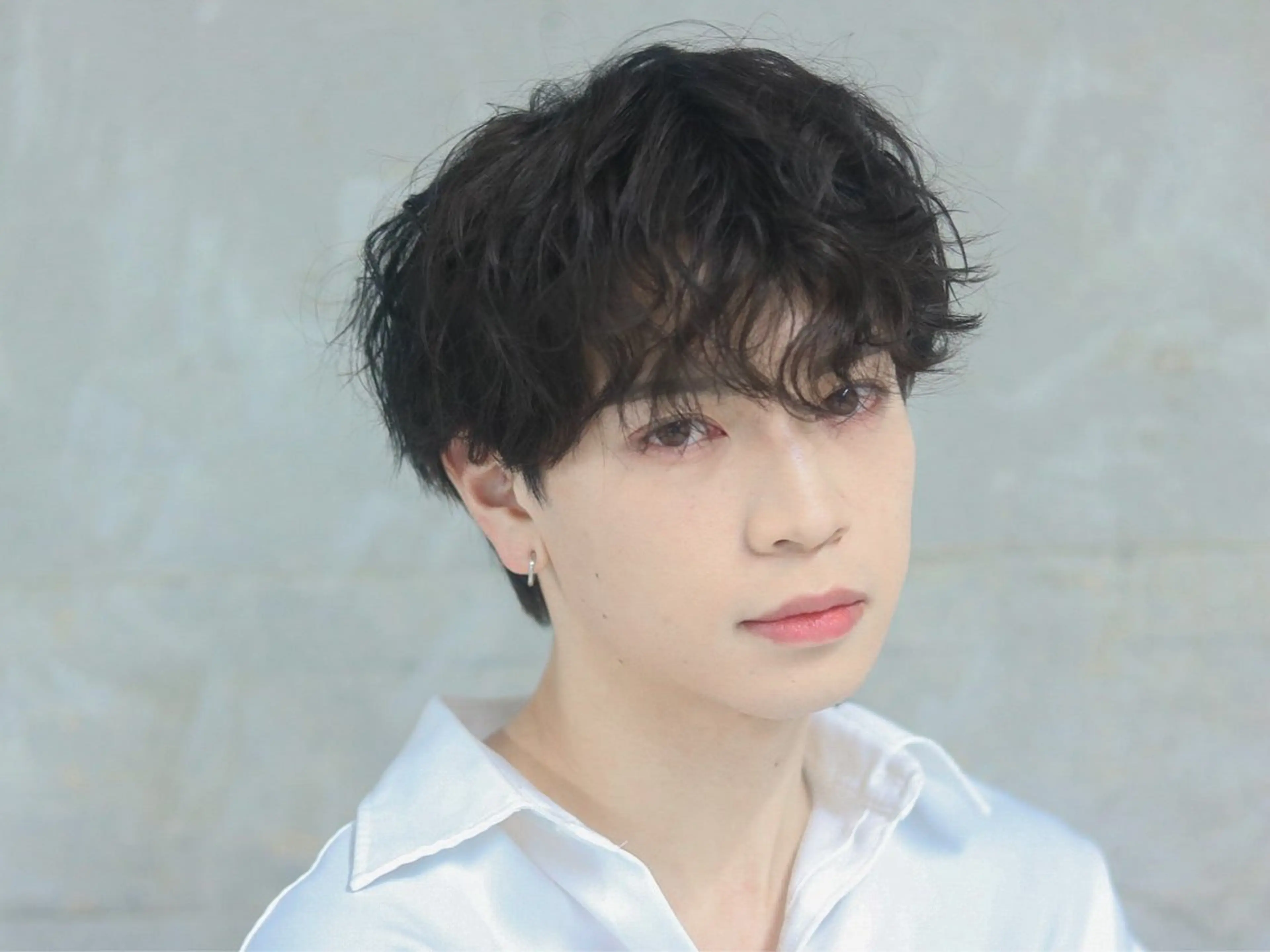 メンズ カット パーマ 横山 直輝のヘアスタイル