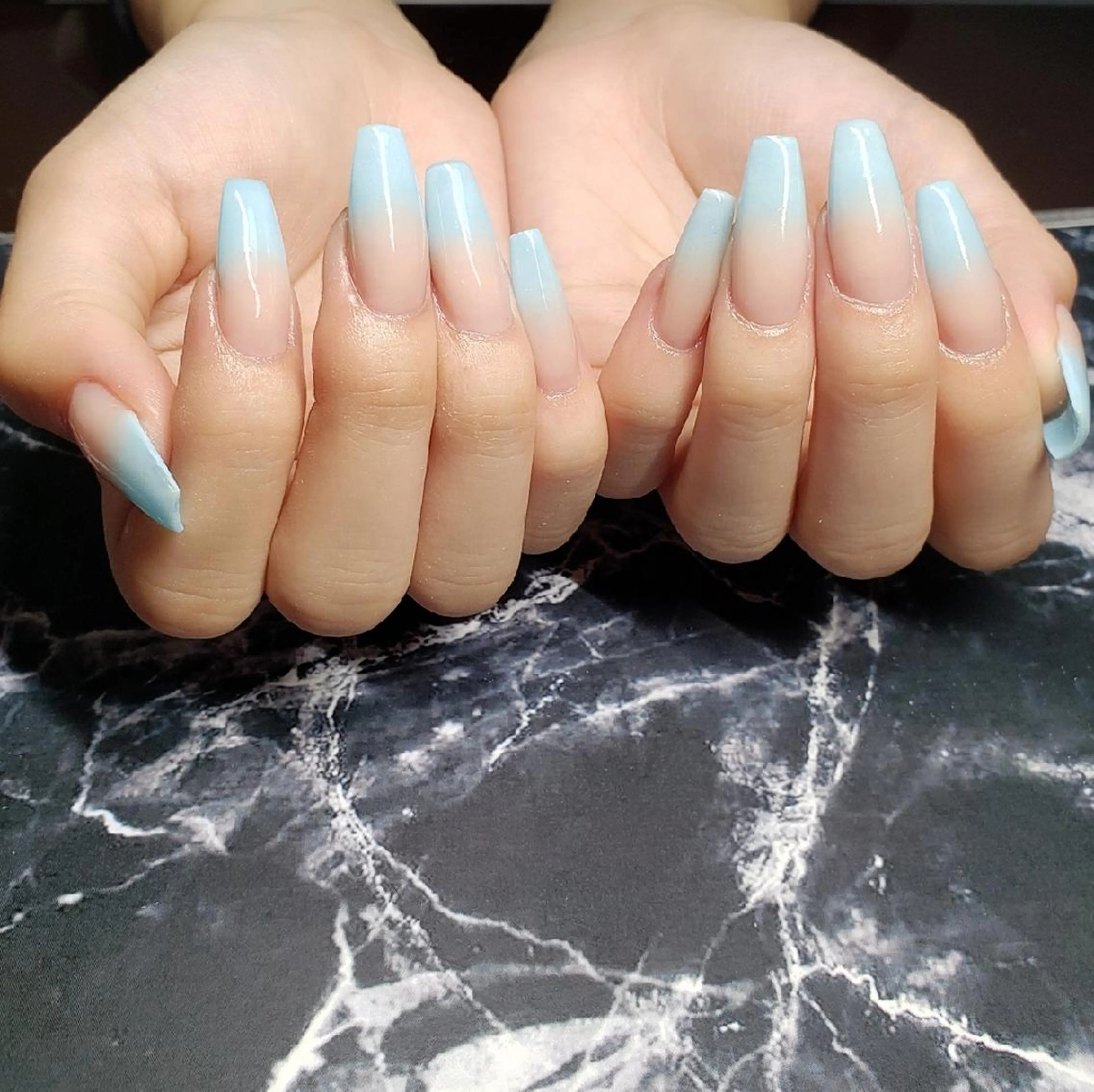 セミロング ネイル ハンドネイル クロキ 。のネイルデザイン