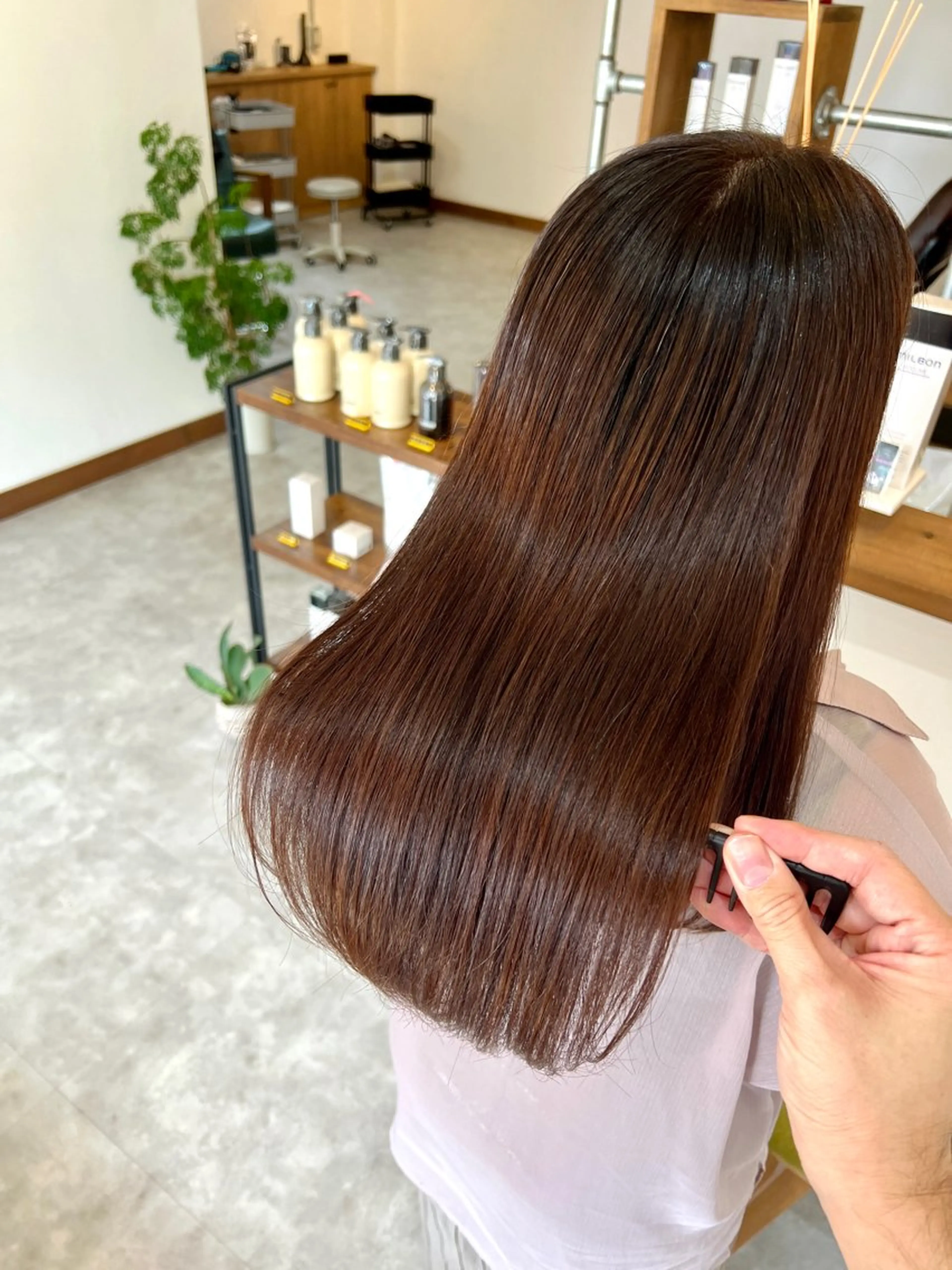 ロング Jyue-ru／北谷 /縮毛矯正/髪質改善のヘアスタイル