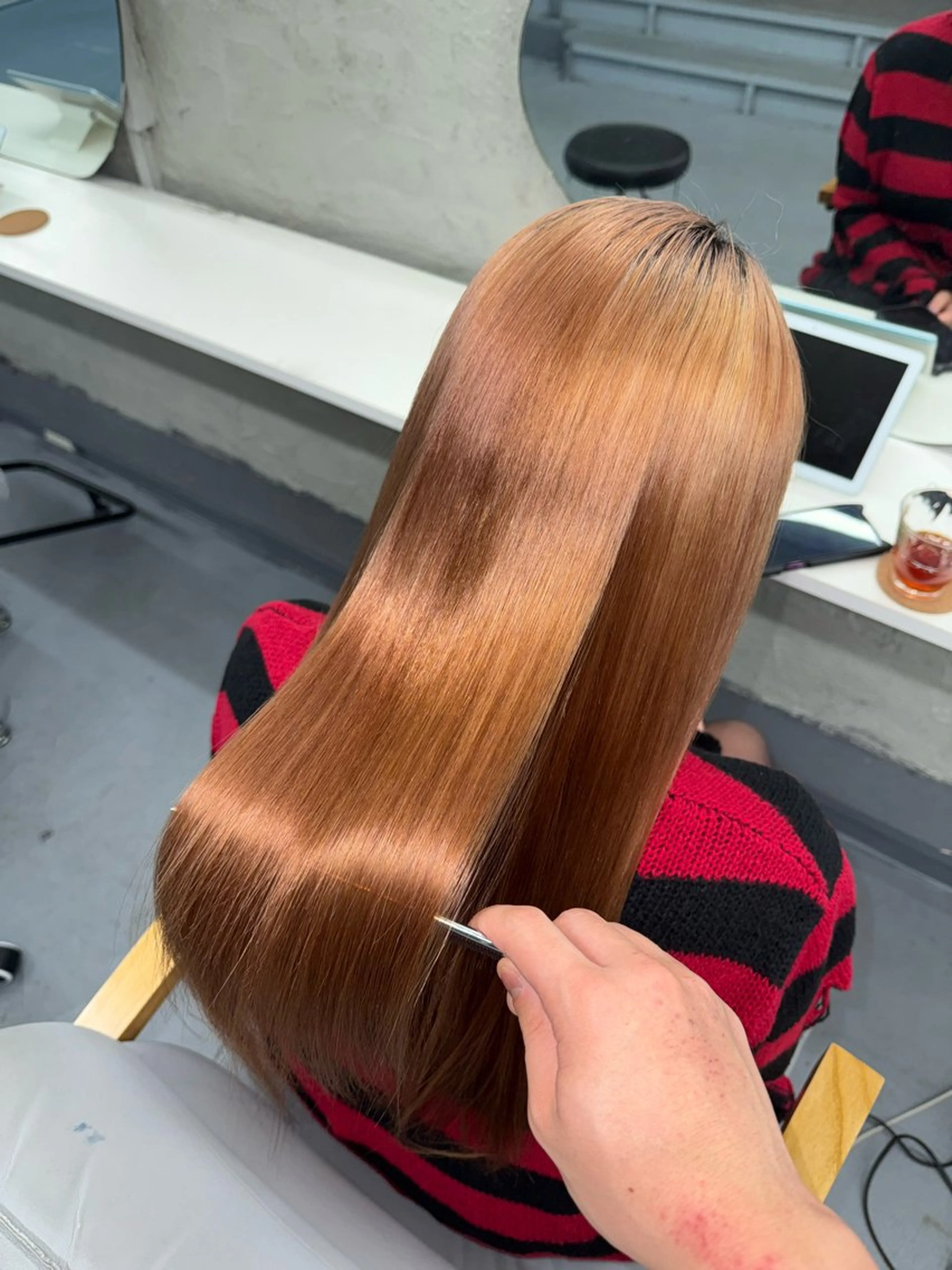 【イメージチェンジコース】カット+カラー+縮毛矯正の写真