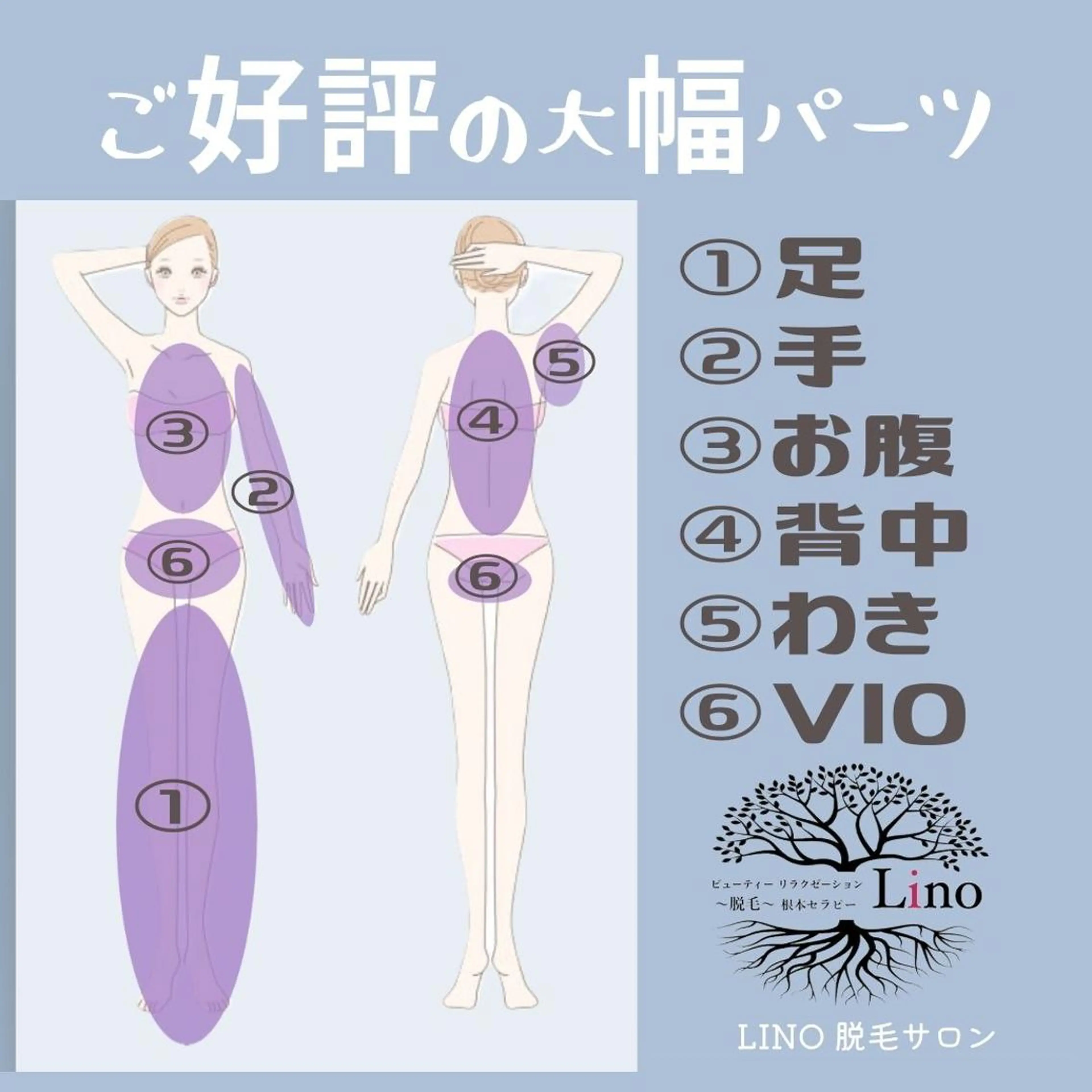 新規限定 光脱毛レディース▶︎3ヶ所選べるプラン！ キャンペーン【ダブル方式IPL×SHR】の写真