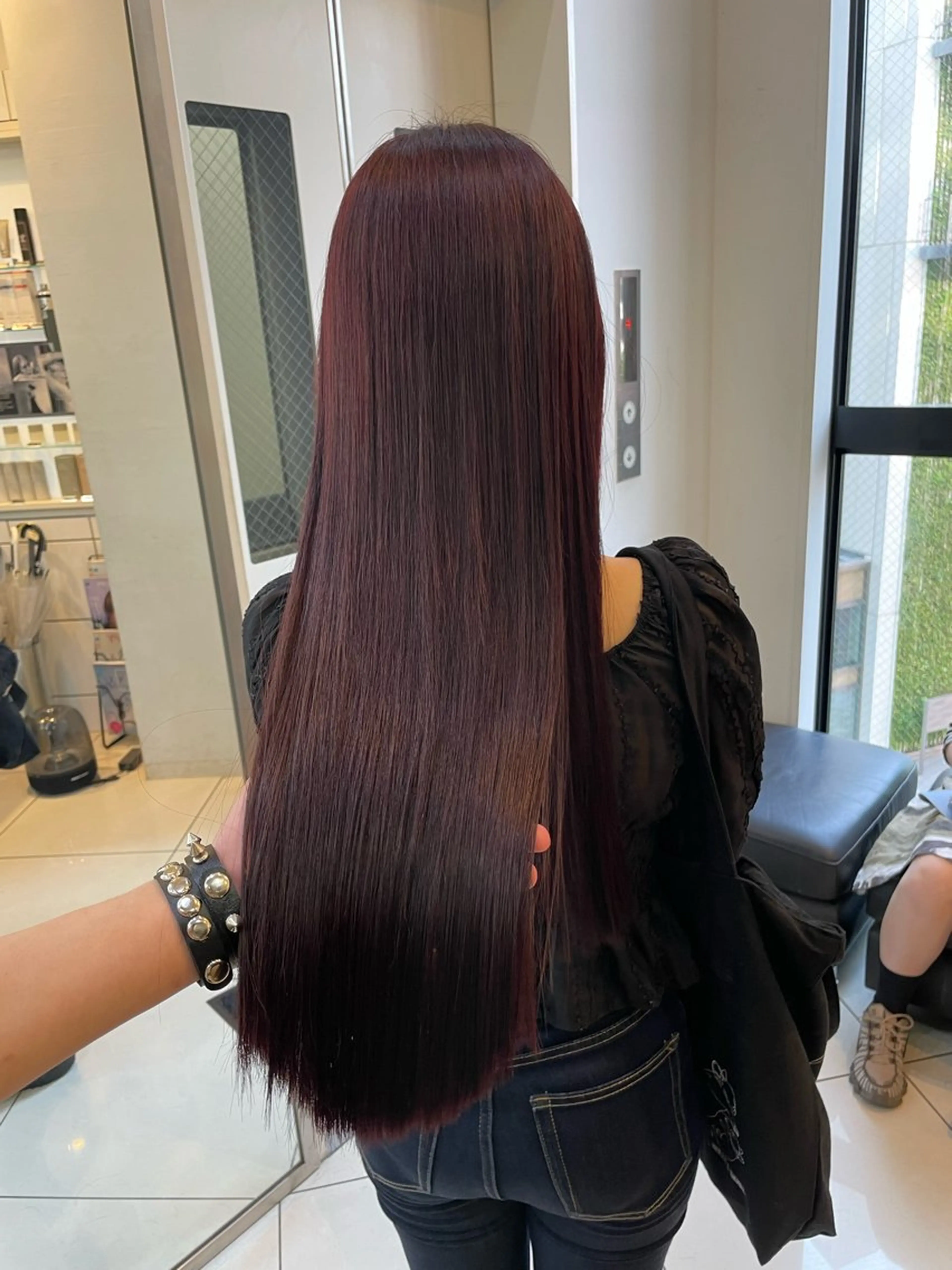 ロング カラー ヘアカラー トリートメント こだわりハイトーン/ ケアブリーチ/岸のヘアスタイル